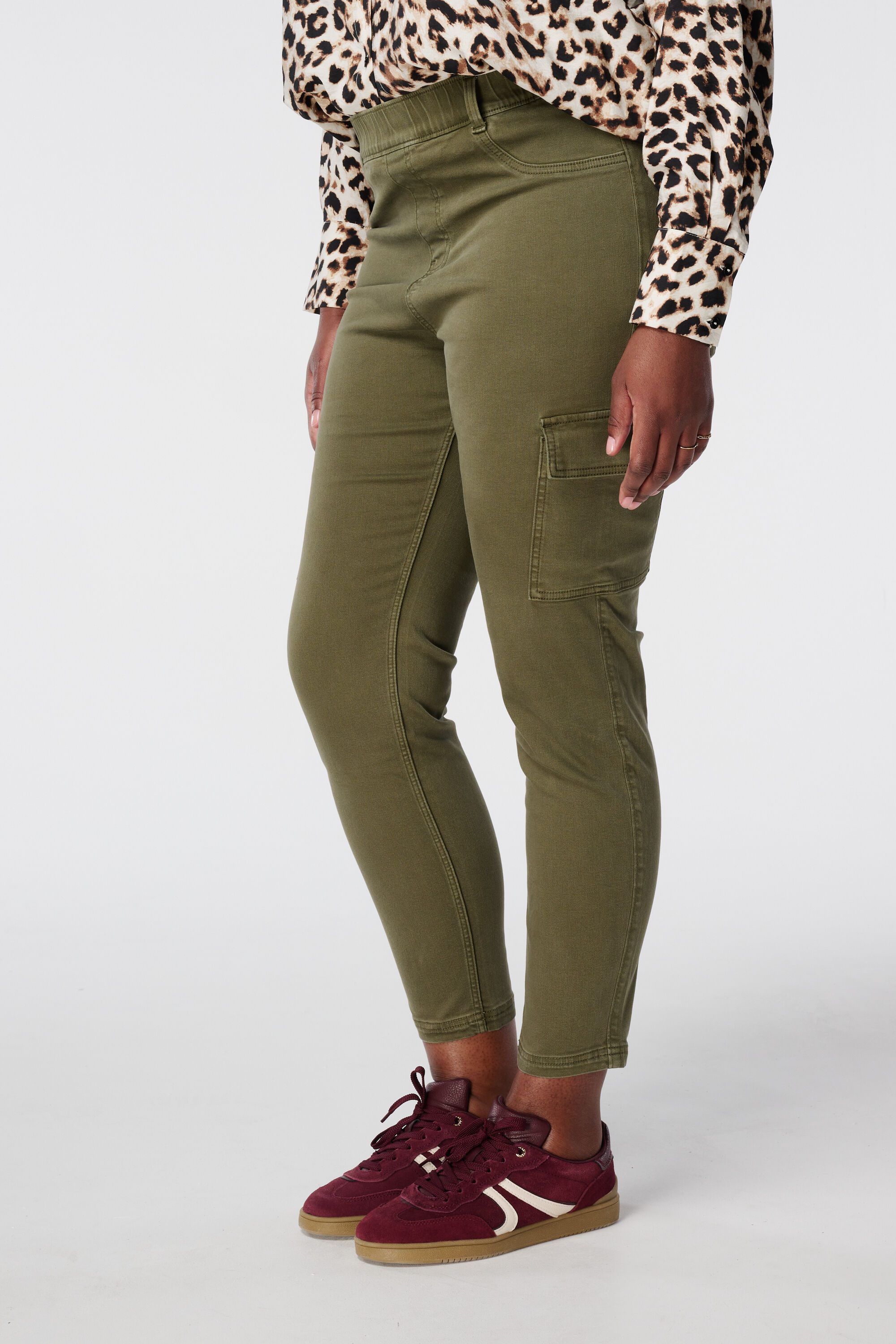 Skinny-Leg-Treggings im Cargo-Look image number 5