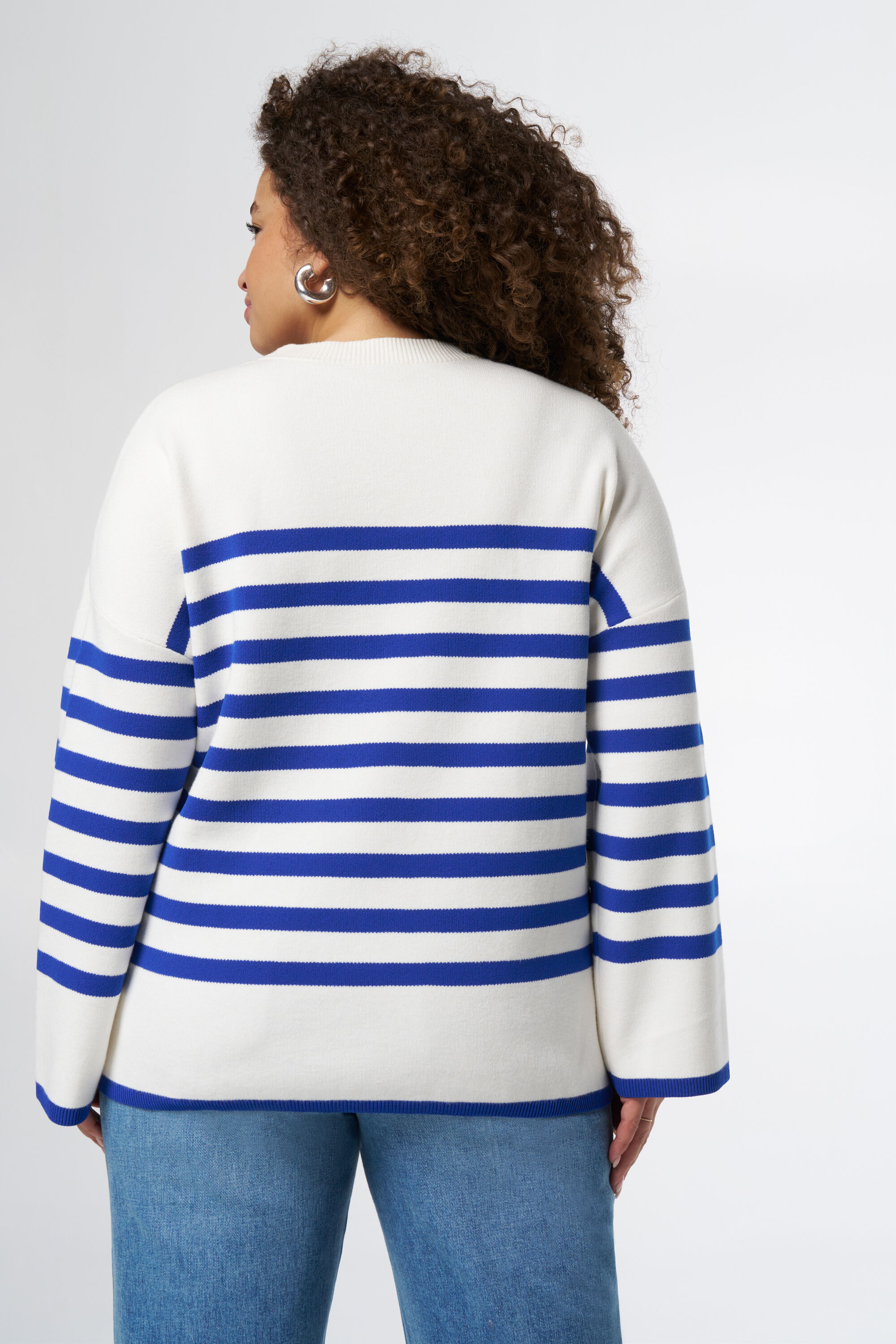 Gestreifter Strickpullover image number 3