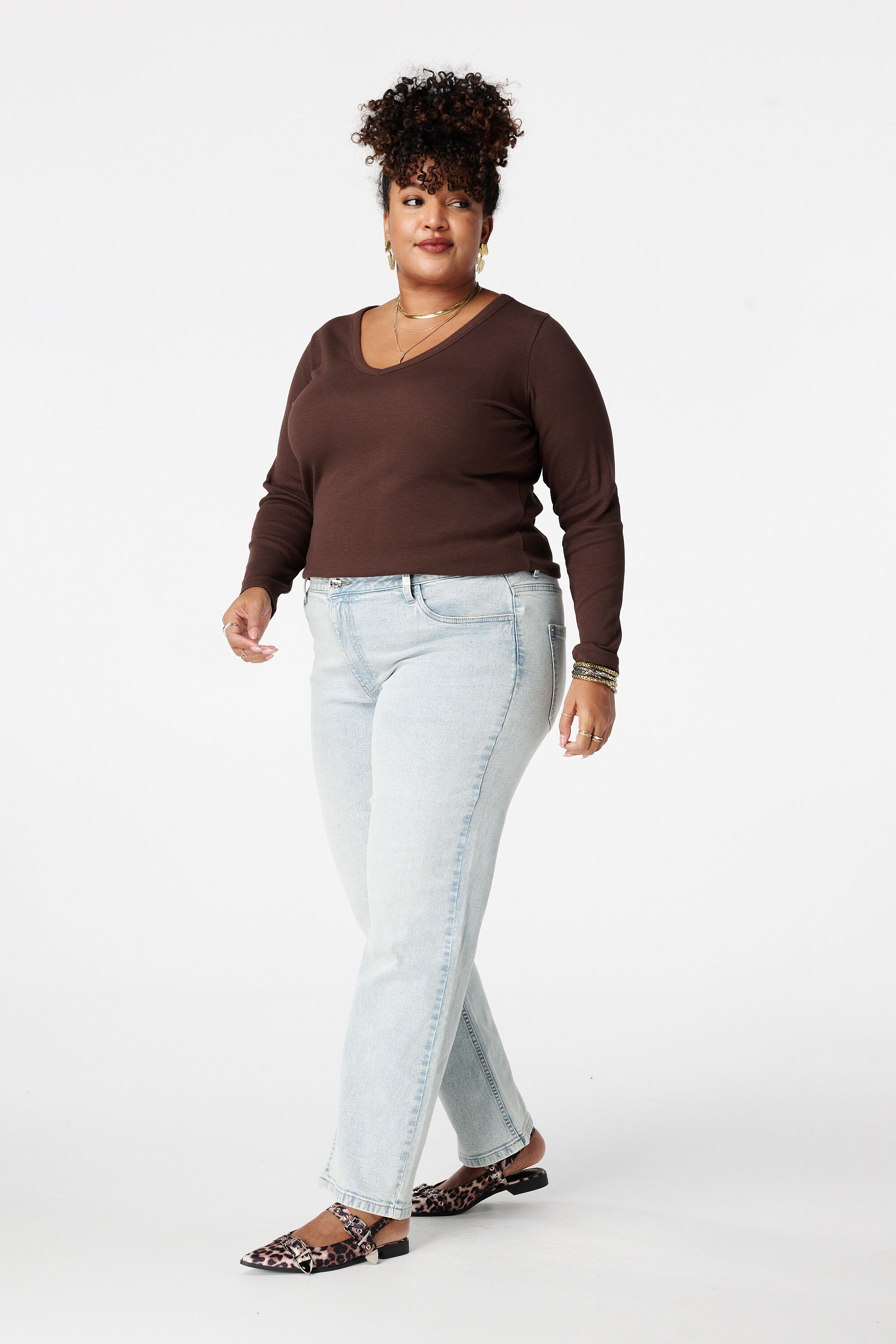 Geripptes Langarmshirt image number 5