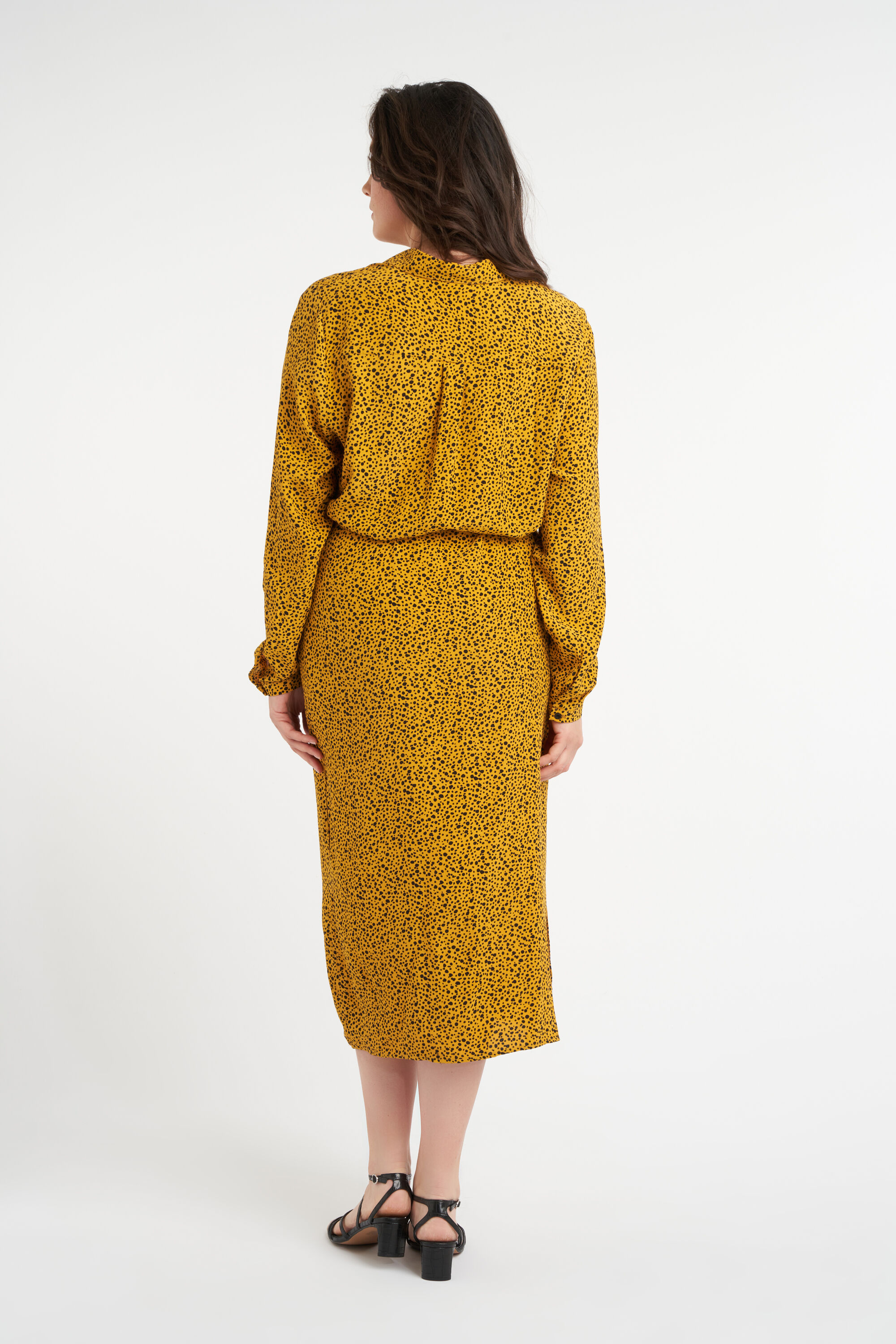 Langes Kleid mit Kordelg&uuml;rtel image number 3