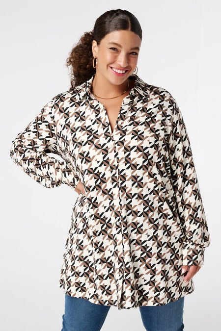 Lange Bluse mit Print Lange Bluse mit Print