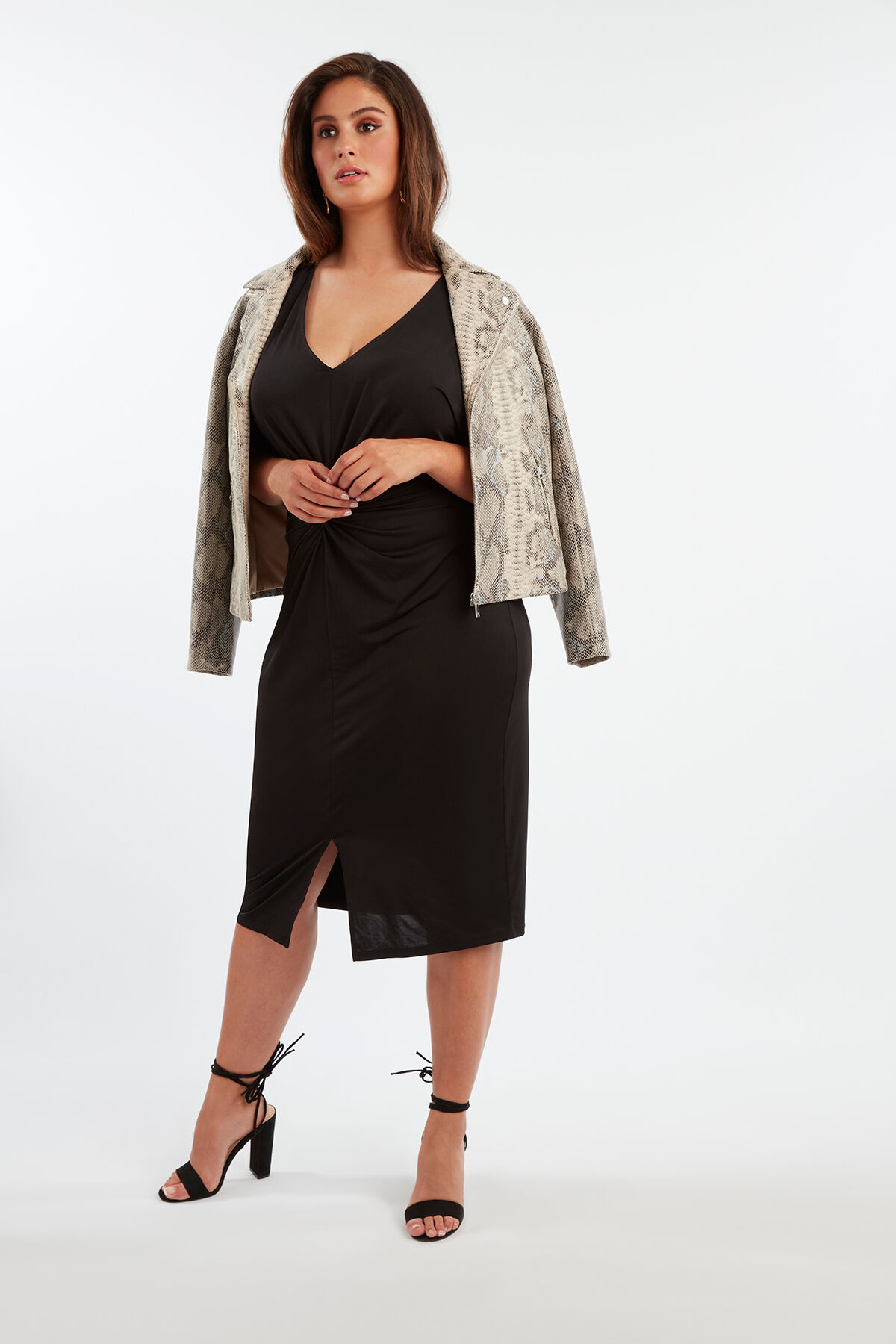 Kleid mit V-Ausschnitt image number 6