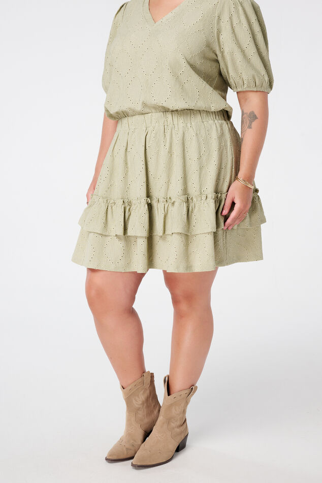 Rock im Broderie-Look image number 3