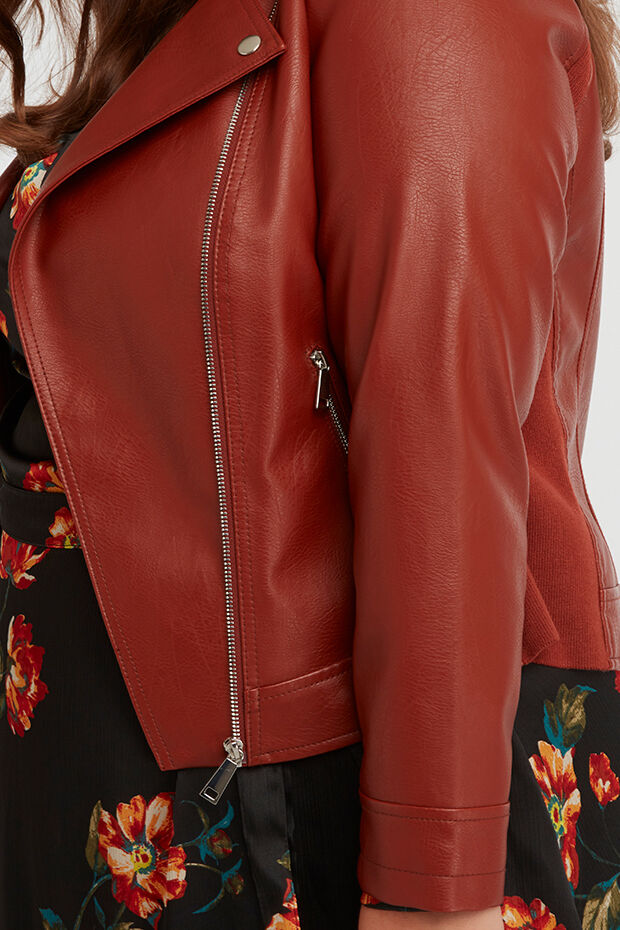 Biker-Jacke aus Kunstleder image number 4