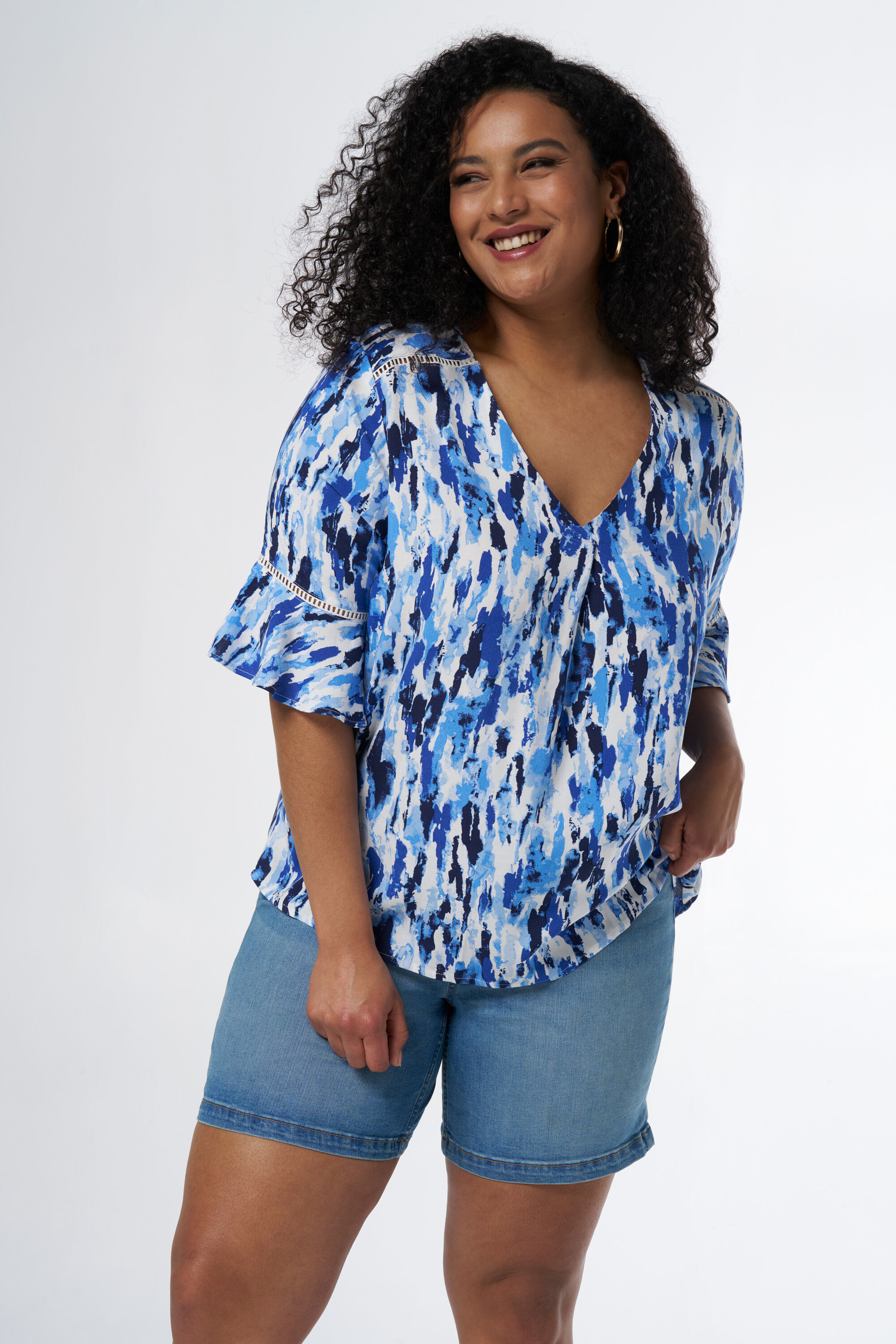 Bluse mit Print image number 0