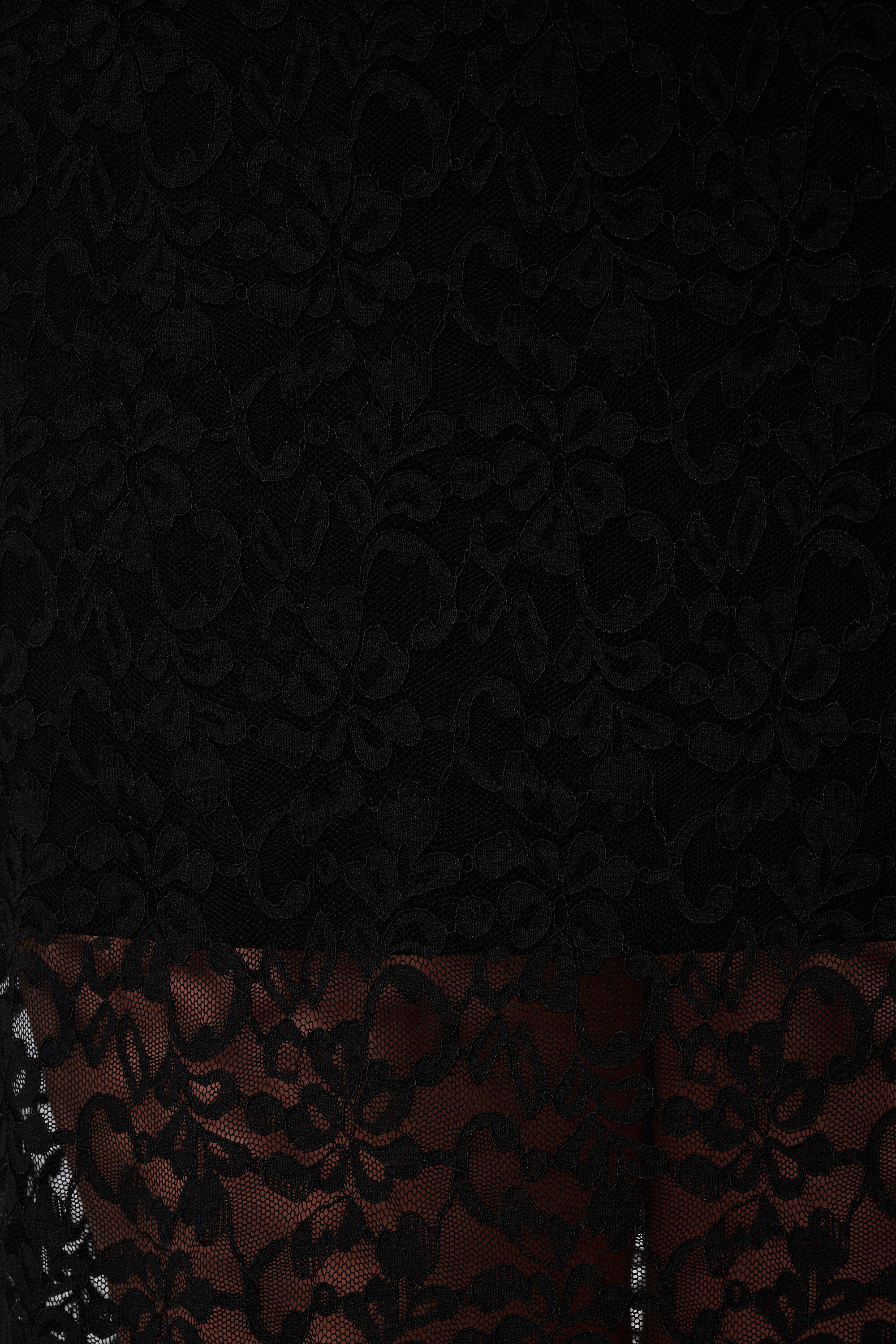 Spitzen-Midirock mit Unterrock image number 4