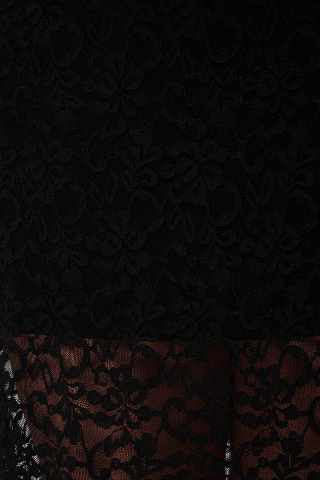 Spitzen-Midirock mit Unterrock image number 4