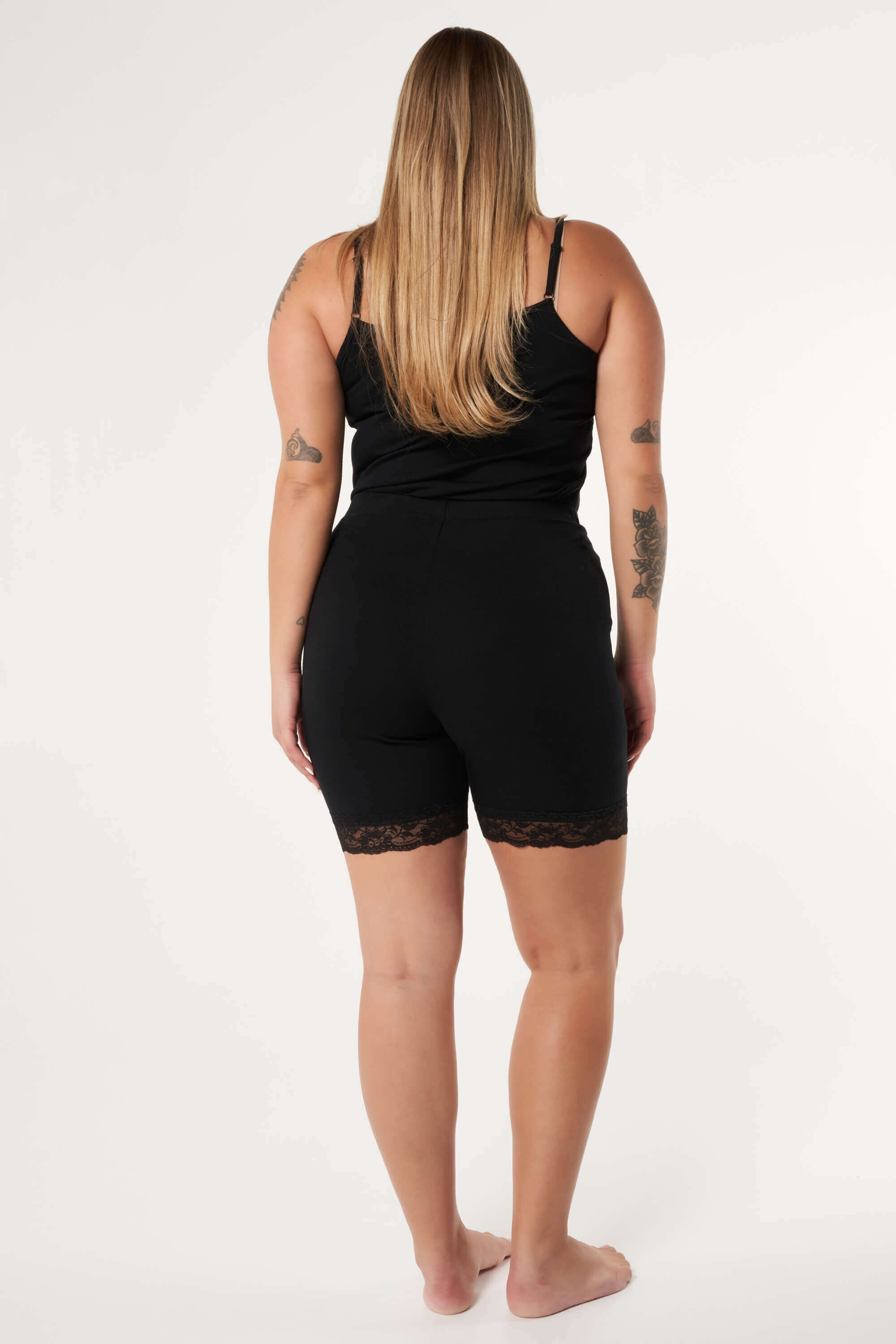 2er-Pack kurze Leggings mit Spitze  image number 3