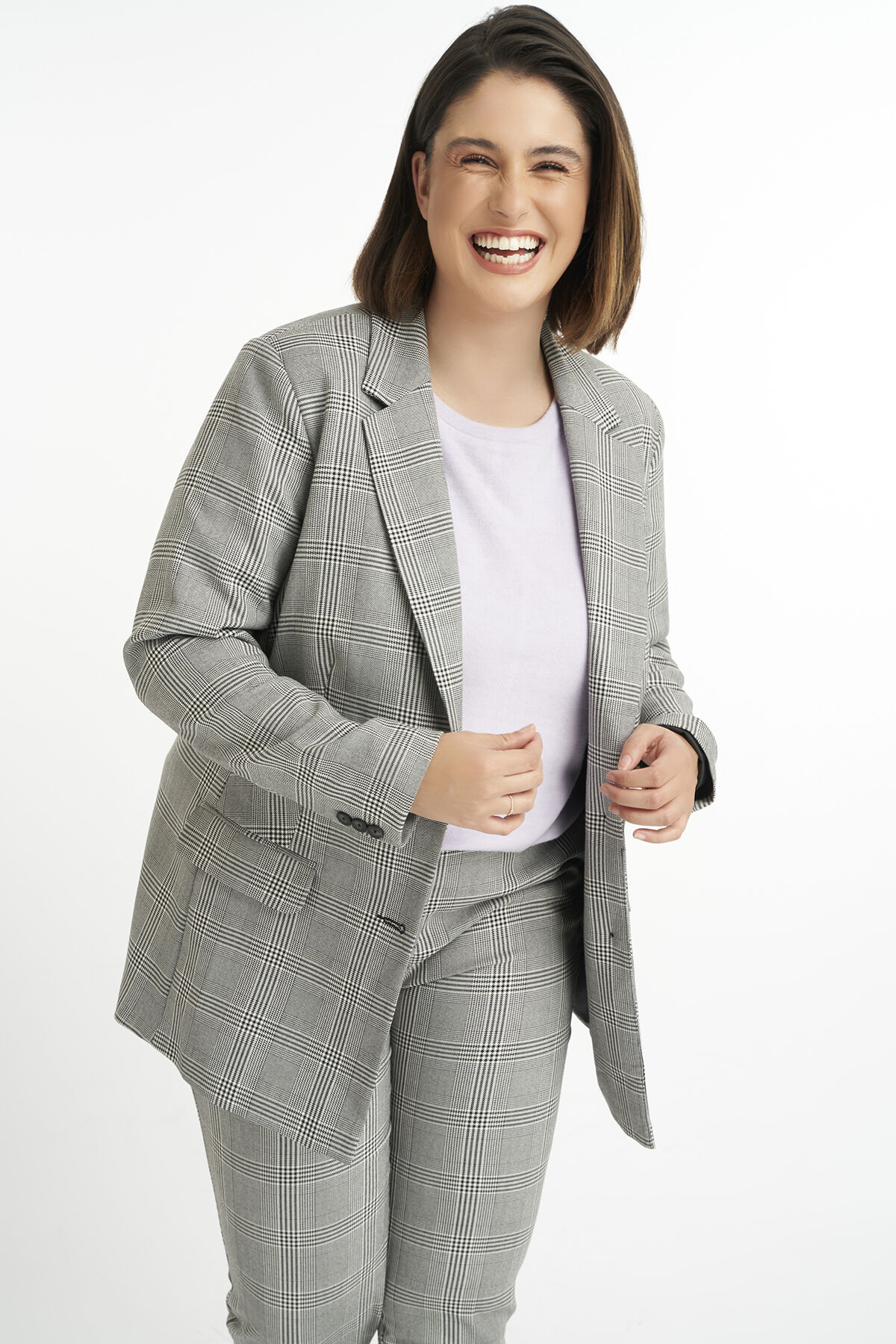 Blazer mit Karo-Print image number 4