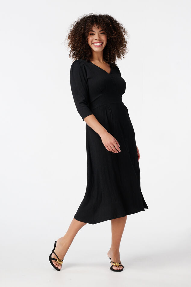 Strukturiertes Midikleid image number 0