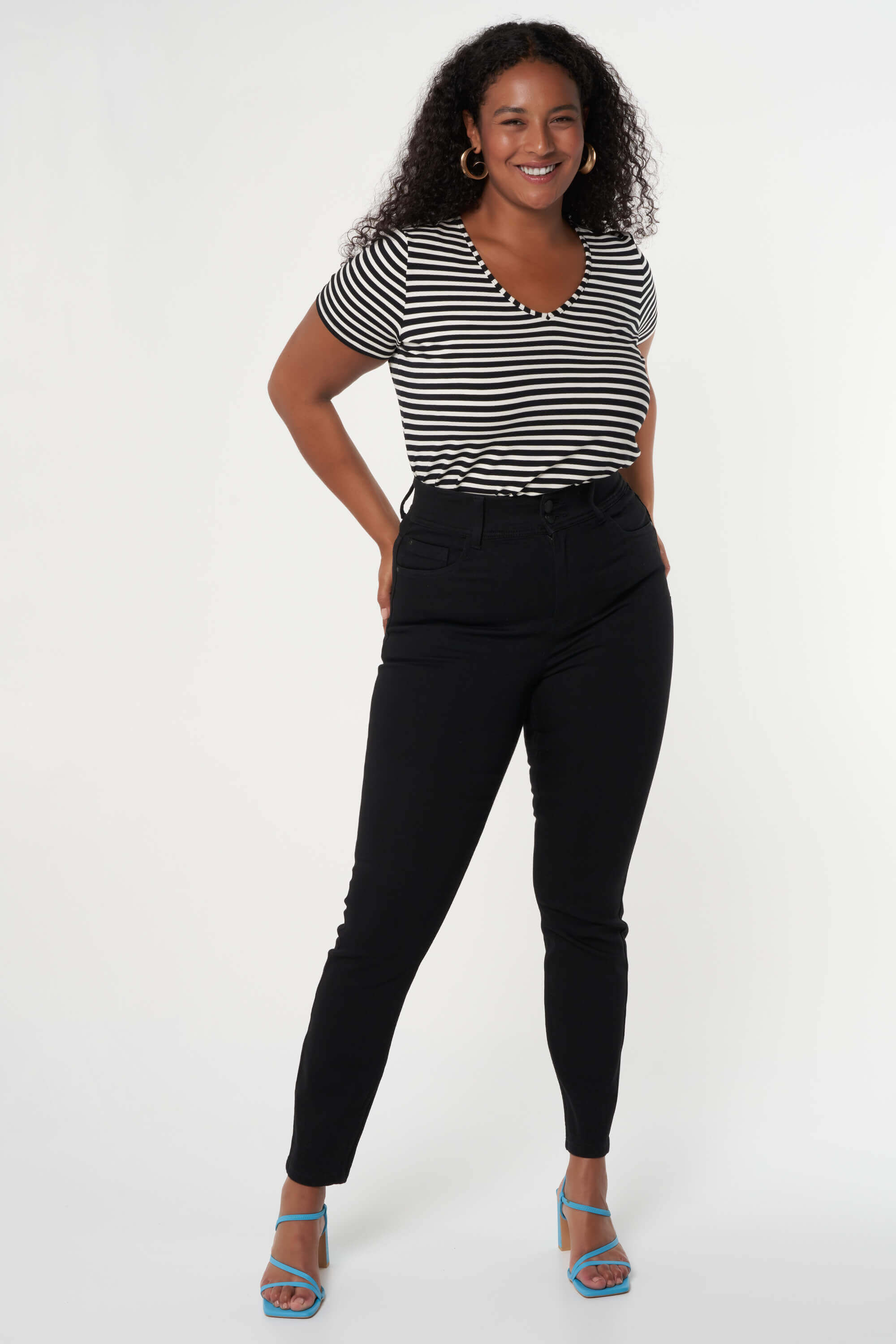 Modellierende Skinny-Leg-Jeans SCULPTS image number 7