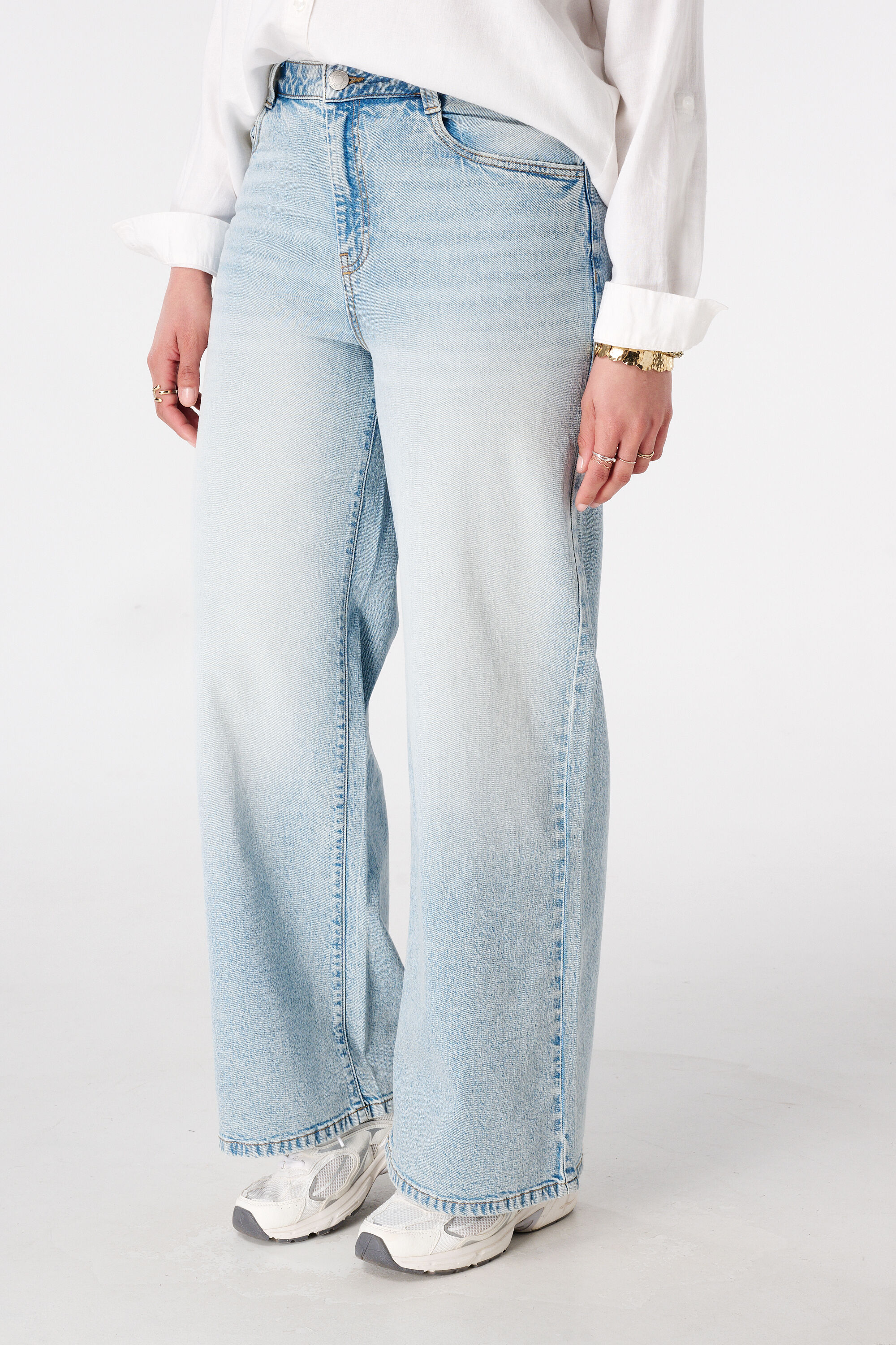 Weite Jeans mit hoher Taille image number 5