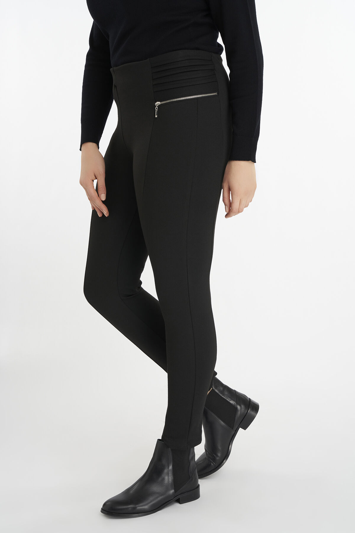 Treggings mit Rei&szlig;verschluss-Imitation image number 4