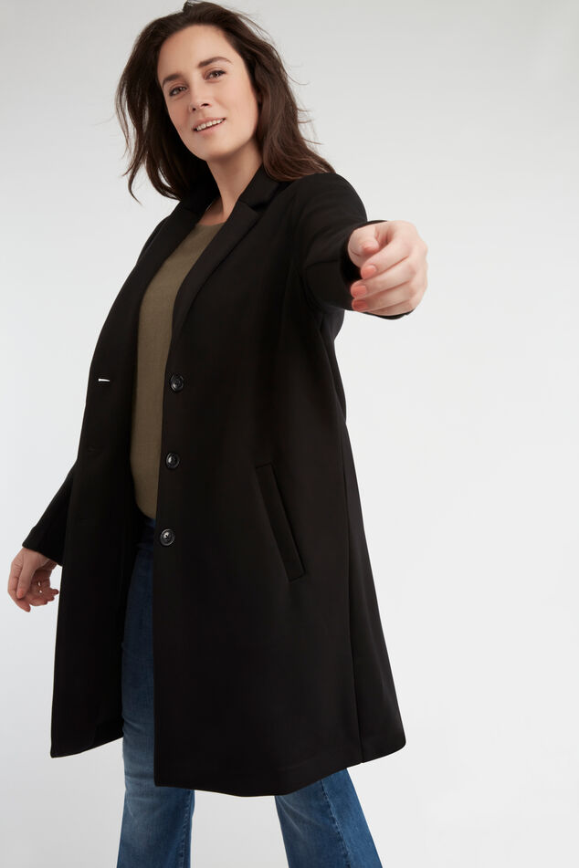 Mantel mit Revers image number 3