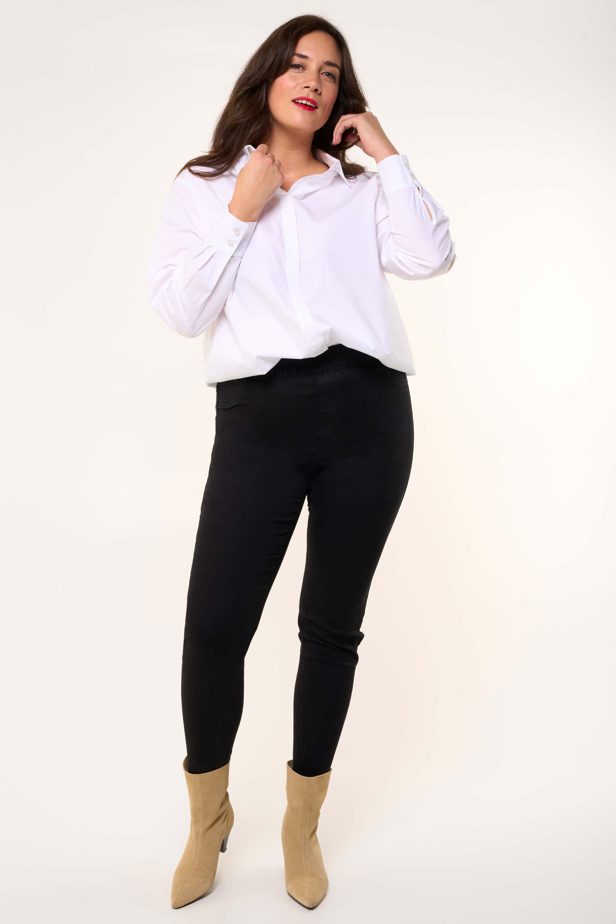 30 Inch Slim-Fit-Treggings POPPY image number 6