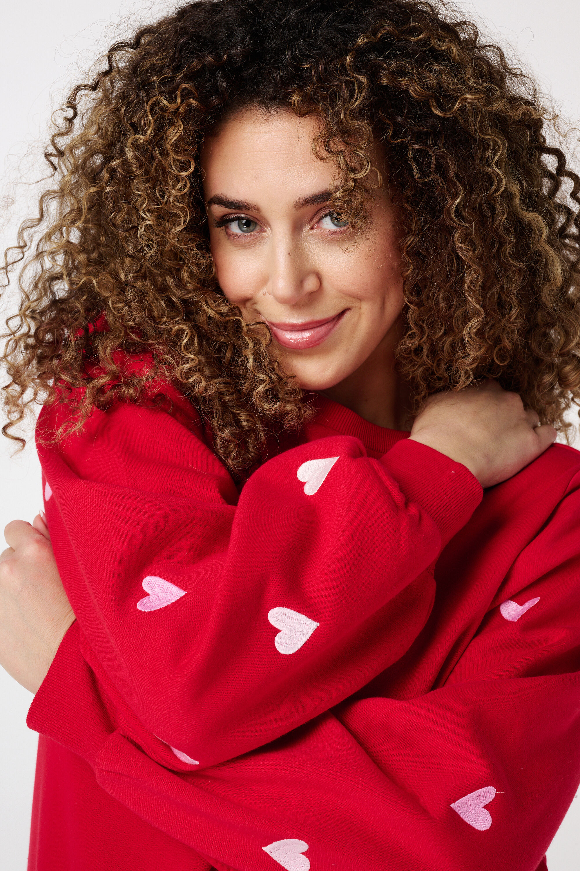 Pullover mit Herzmuster image number 4