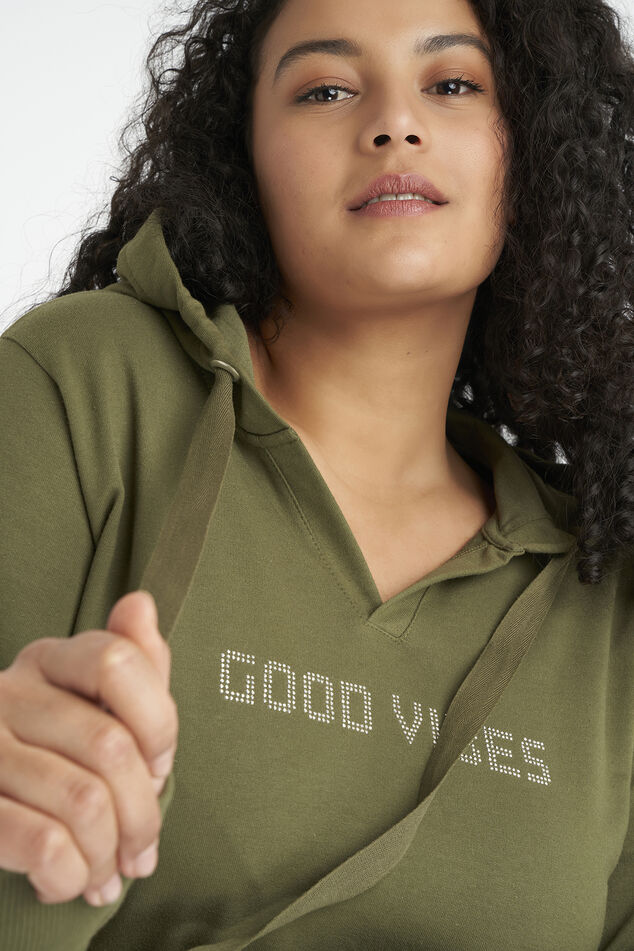 Langes Sweatshirt mit Print image number 4