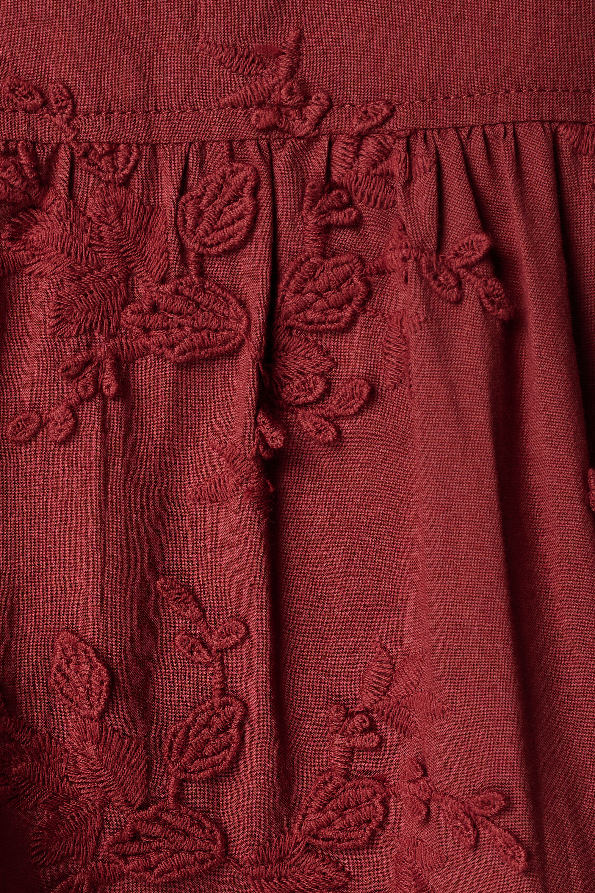 Baumwollbluse mit Stickerei image number 6