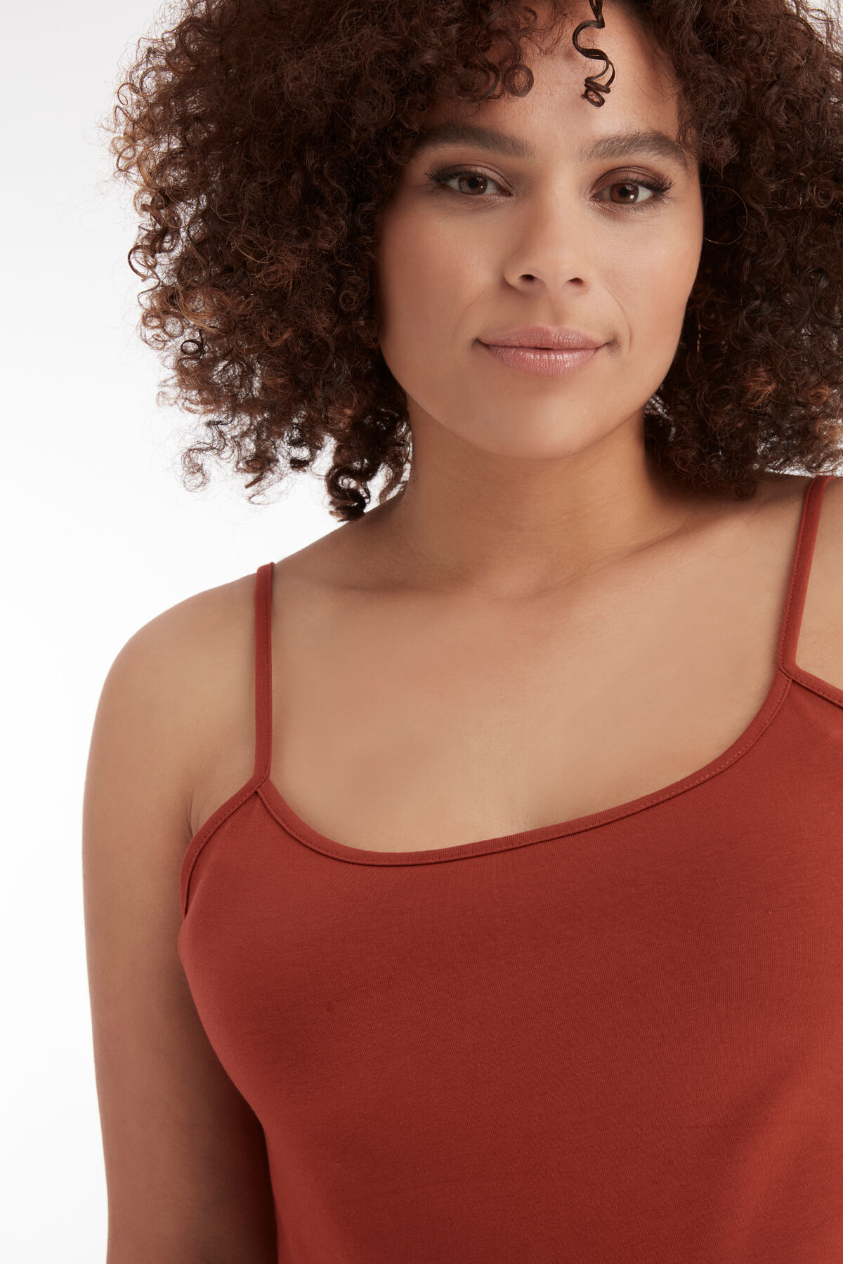 Cami-Top aus Baumwolle mit Spaghetti-Tr&auml;gern image number 3