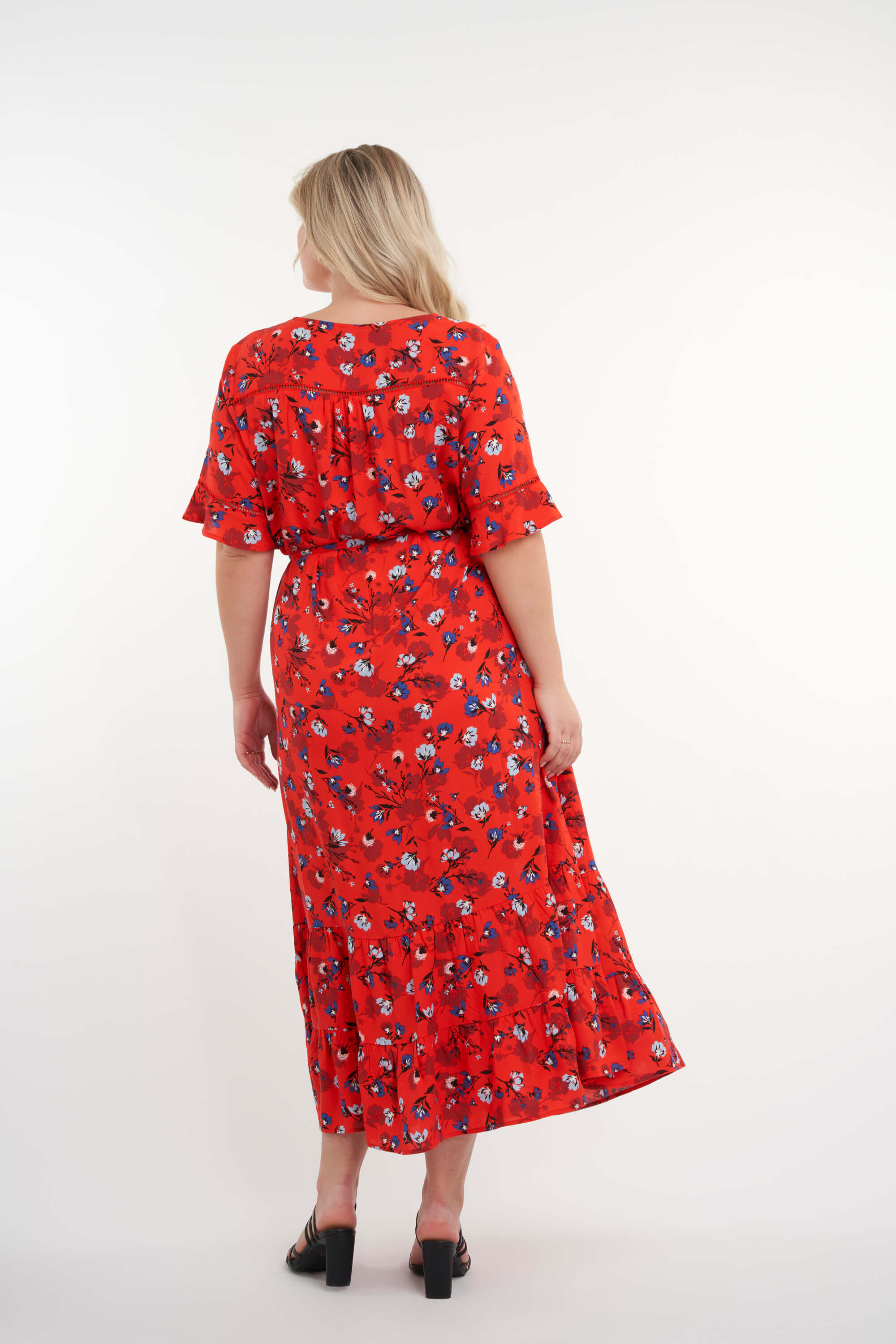 Langes Kleid mit Print  image number 3