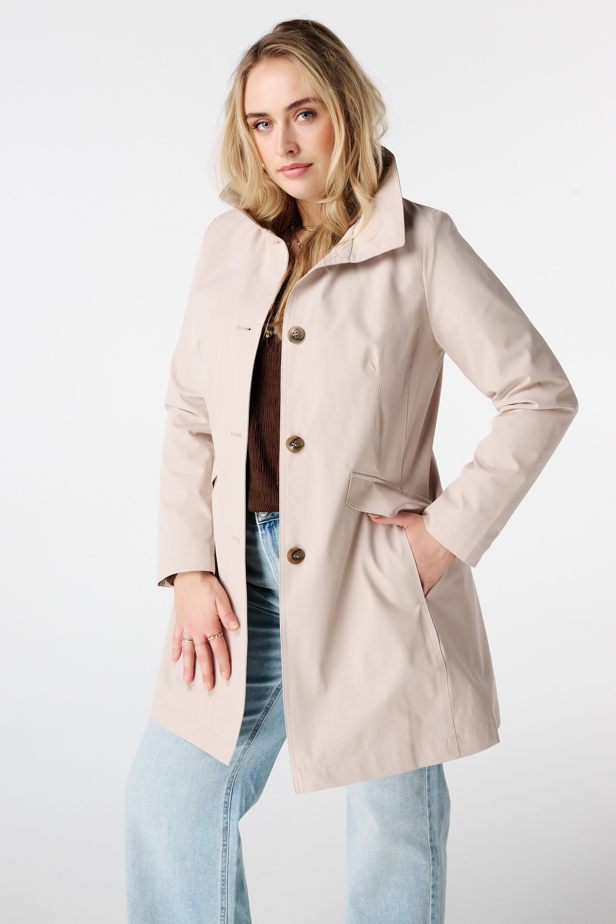 Halb langer Trenchcoat