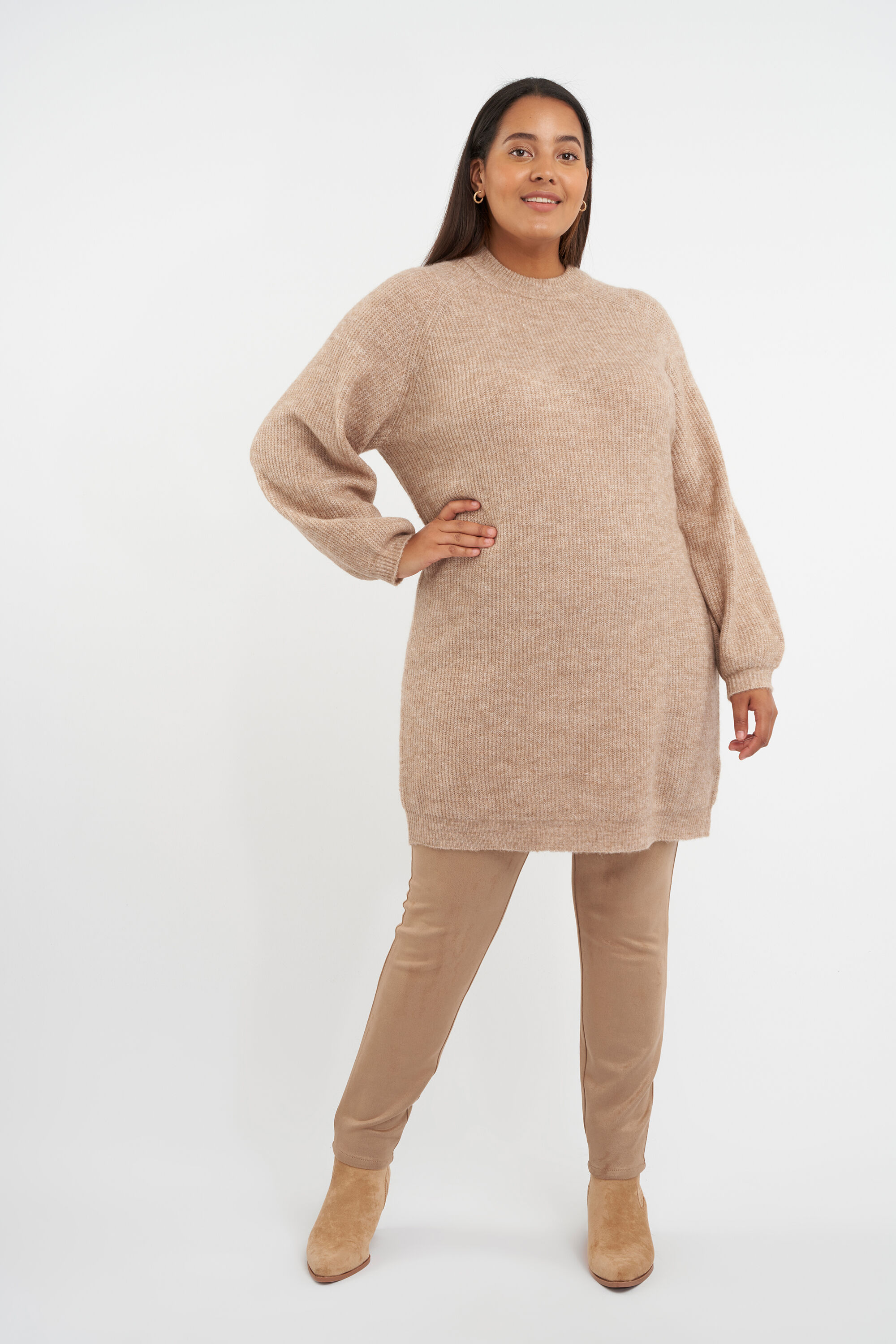 Langer Feinstrickpullover image number 5