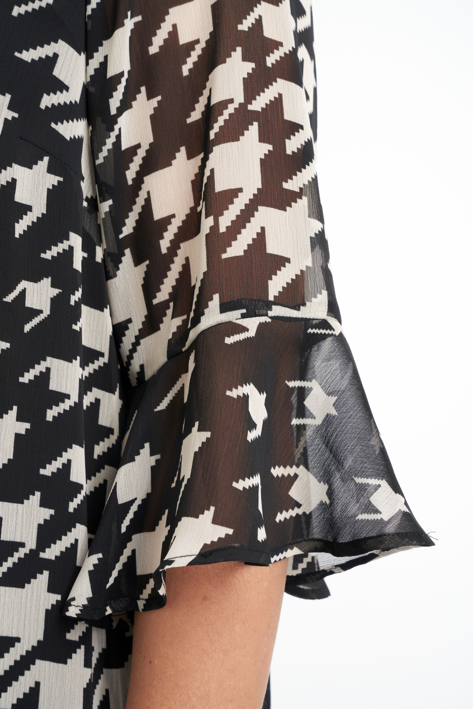 Kleid mit R&uuml;schen und Print  image number 5