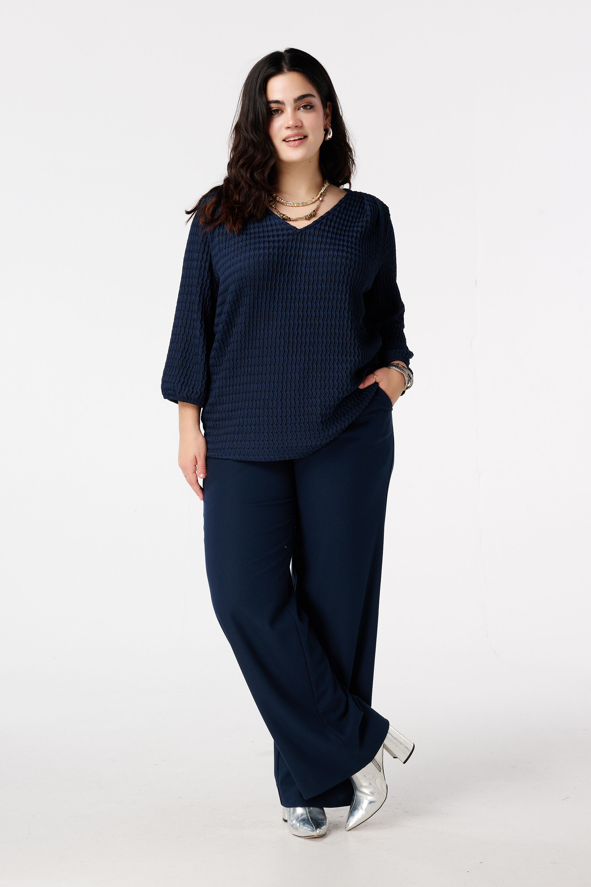 Jersey-Top mit Struktur image number 5