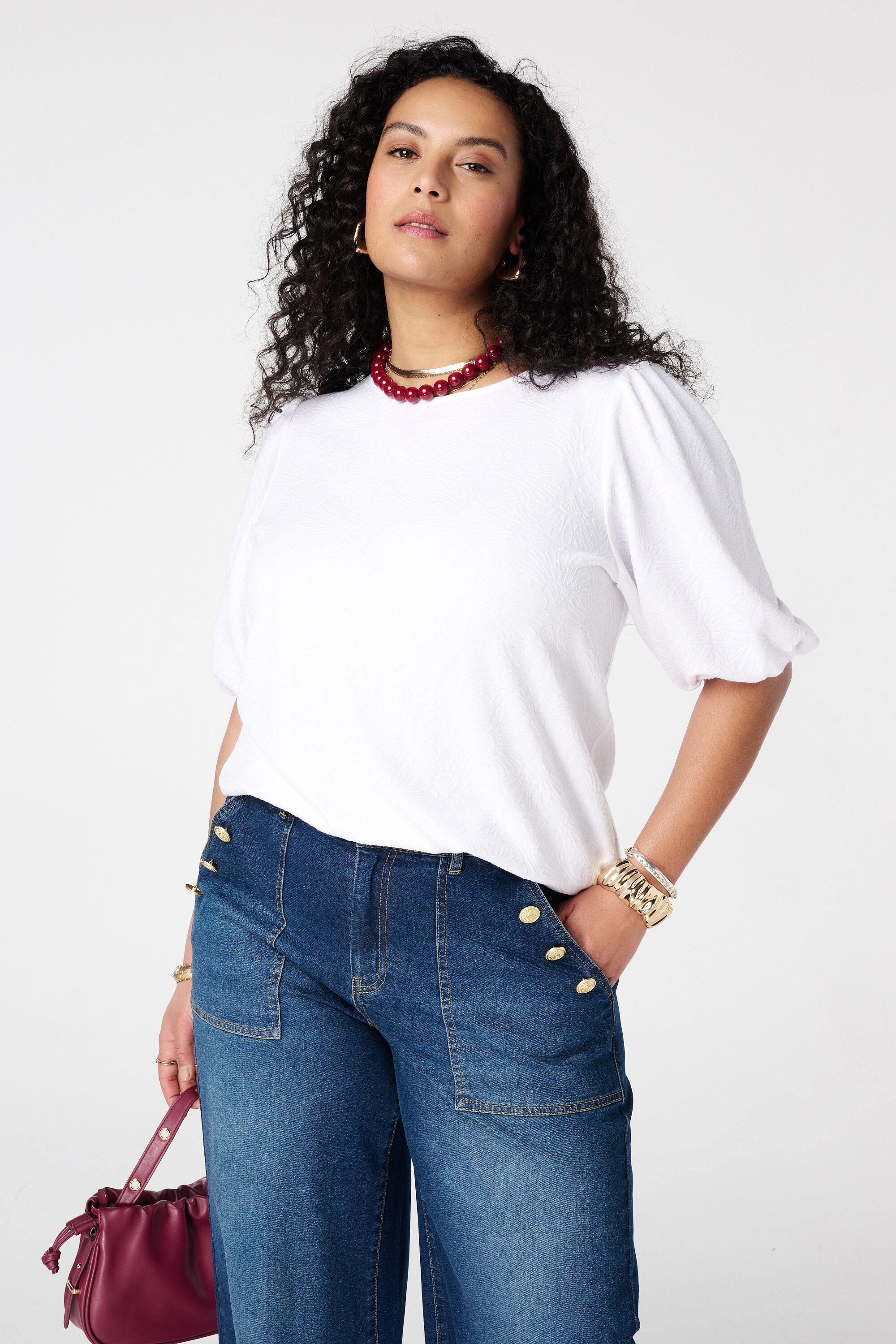 Top mit Blumenmuster