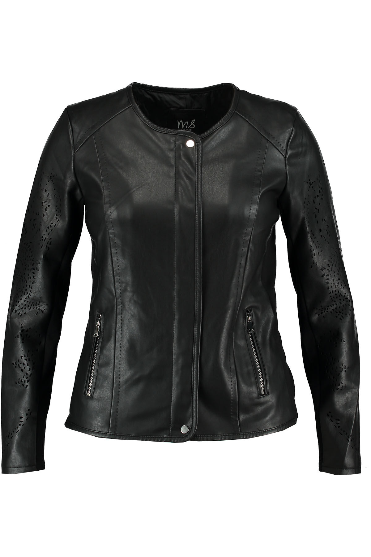 Kunstlederjacke mit Druckkn&ouml;pfen image number 2