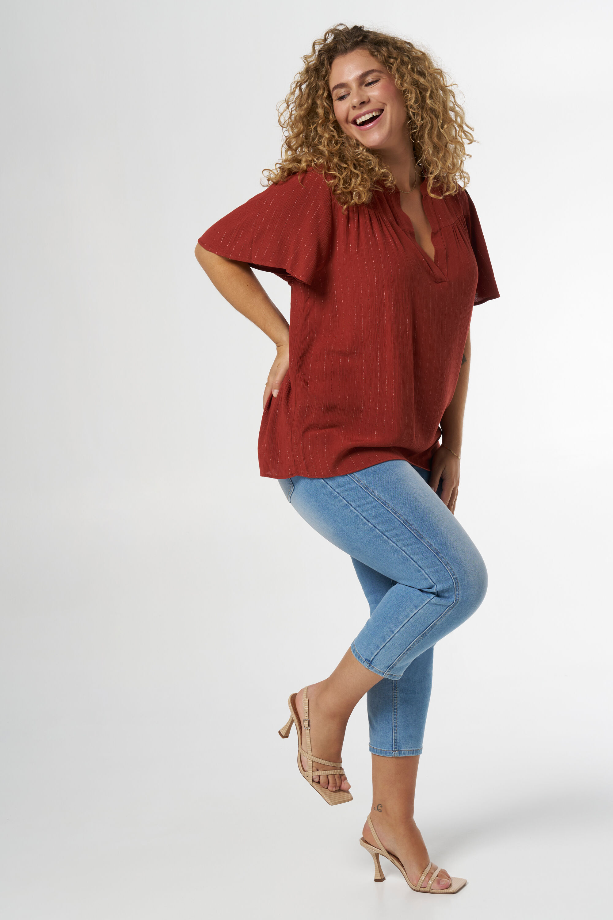 Bluse mit Schmetterlings&auml;rmeln image number 5