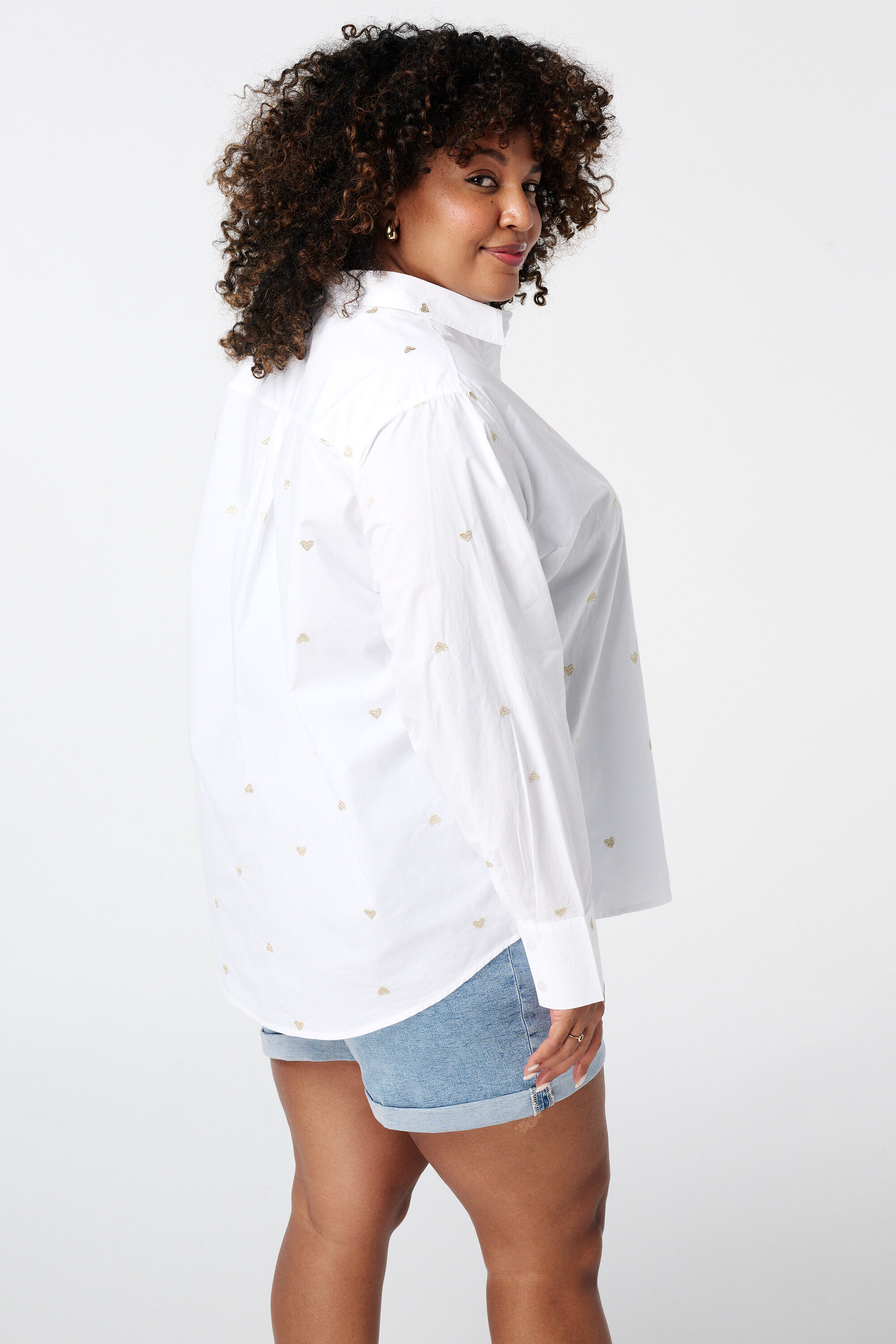 Bluse mit Herzmuster  image number 3