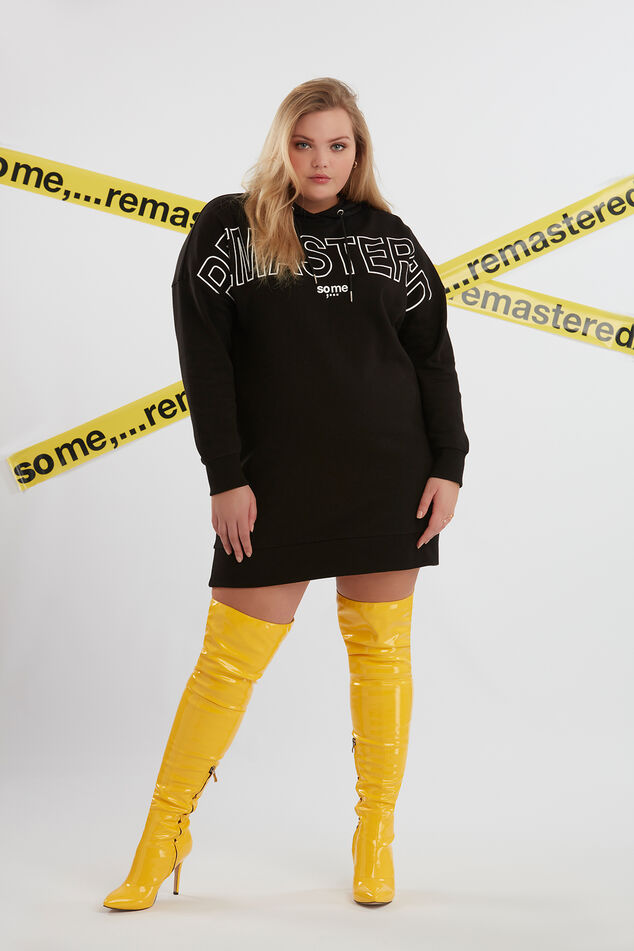 Sweater-Kleid mit Rubber-Print image number 6