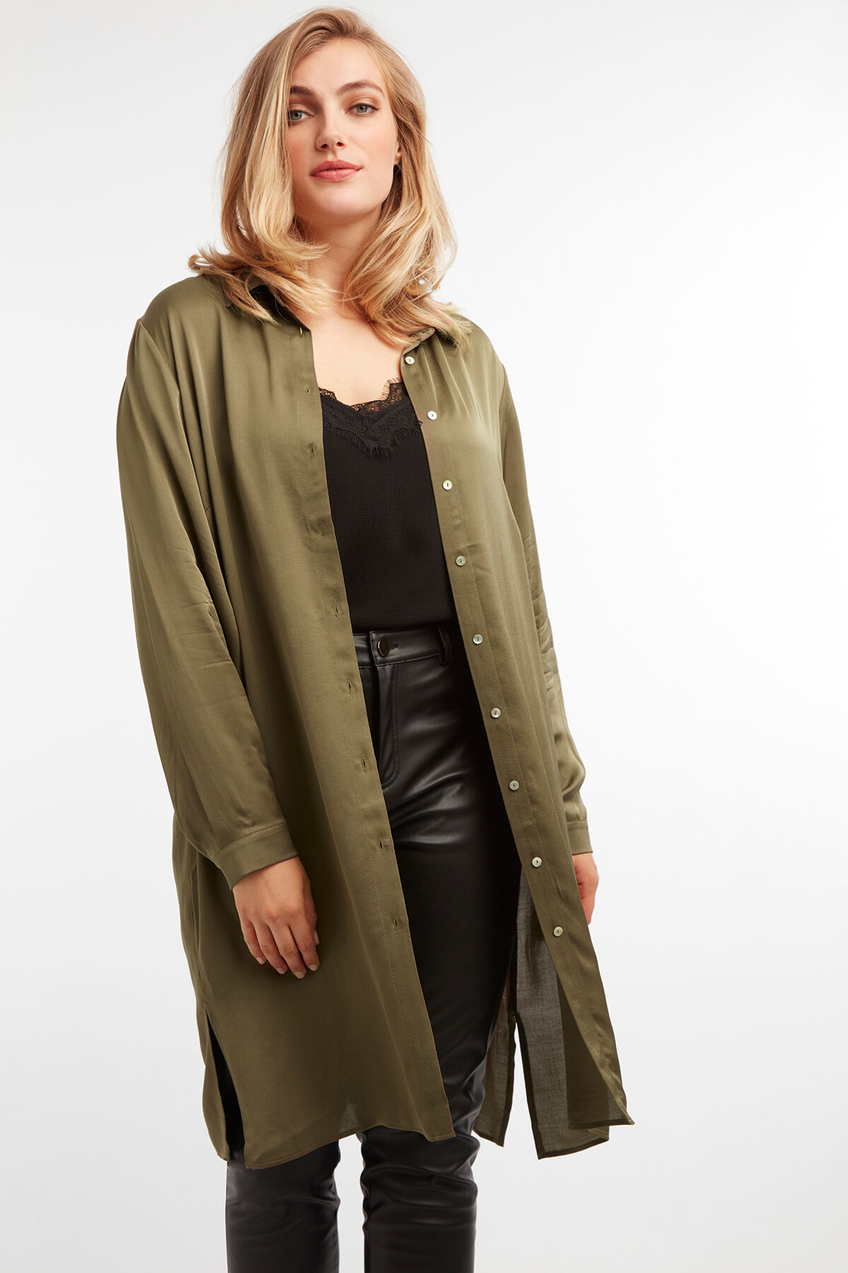 Satin-Bluse image number 3