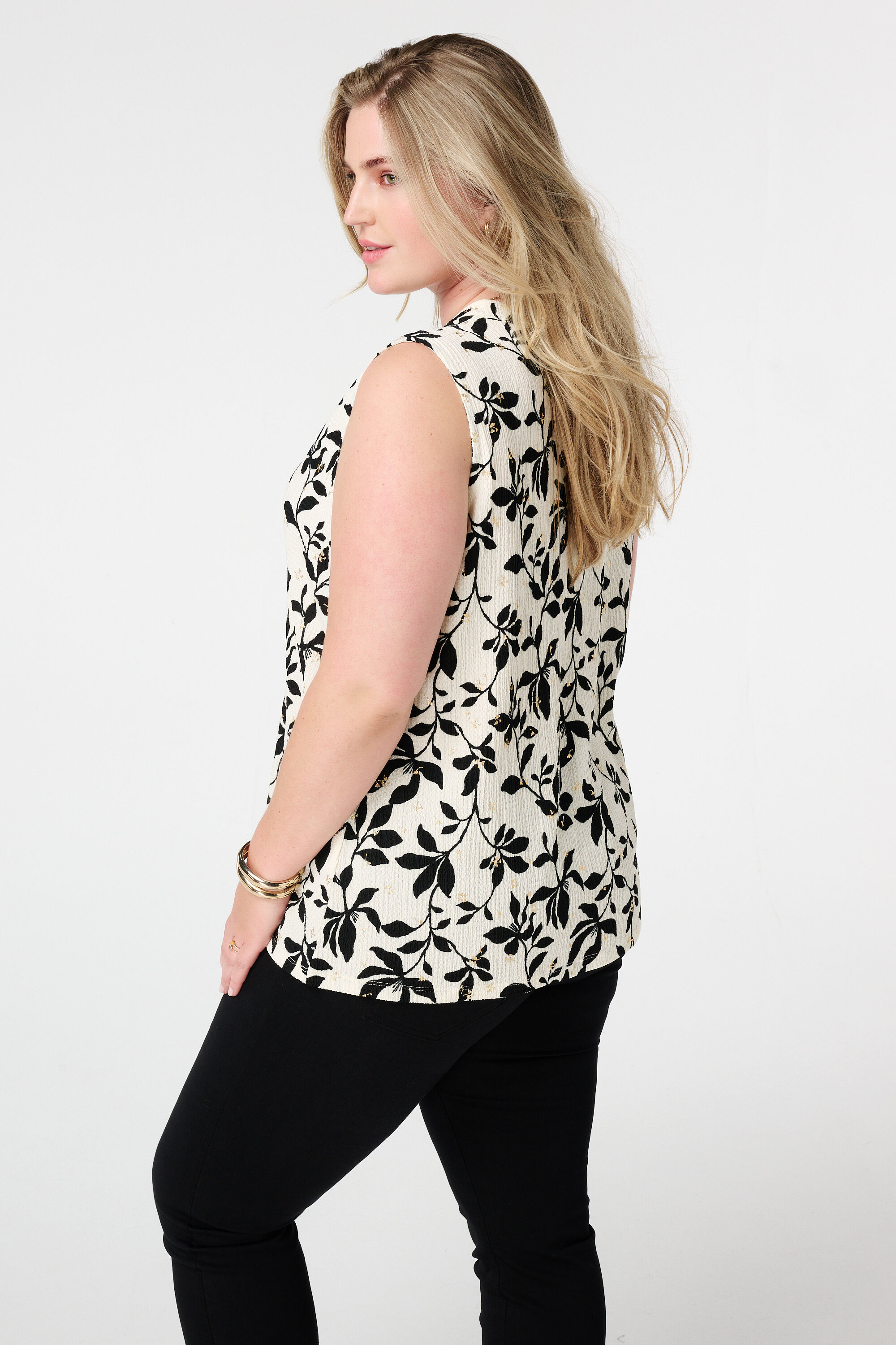 Bedrucktes &auml;rmelloses Top image number 3