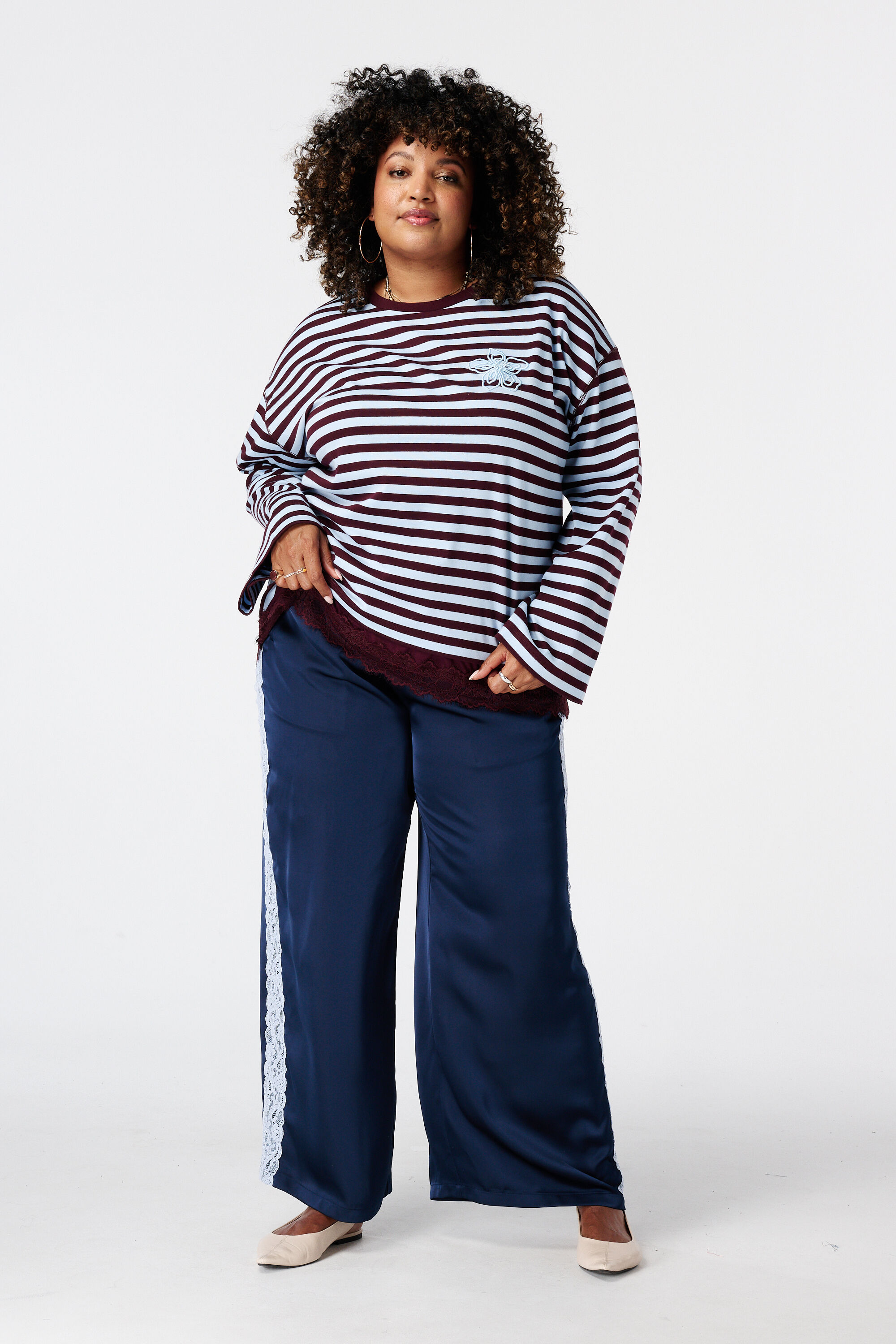 Gestreiftes Langarmshirt image number 5