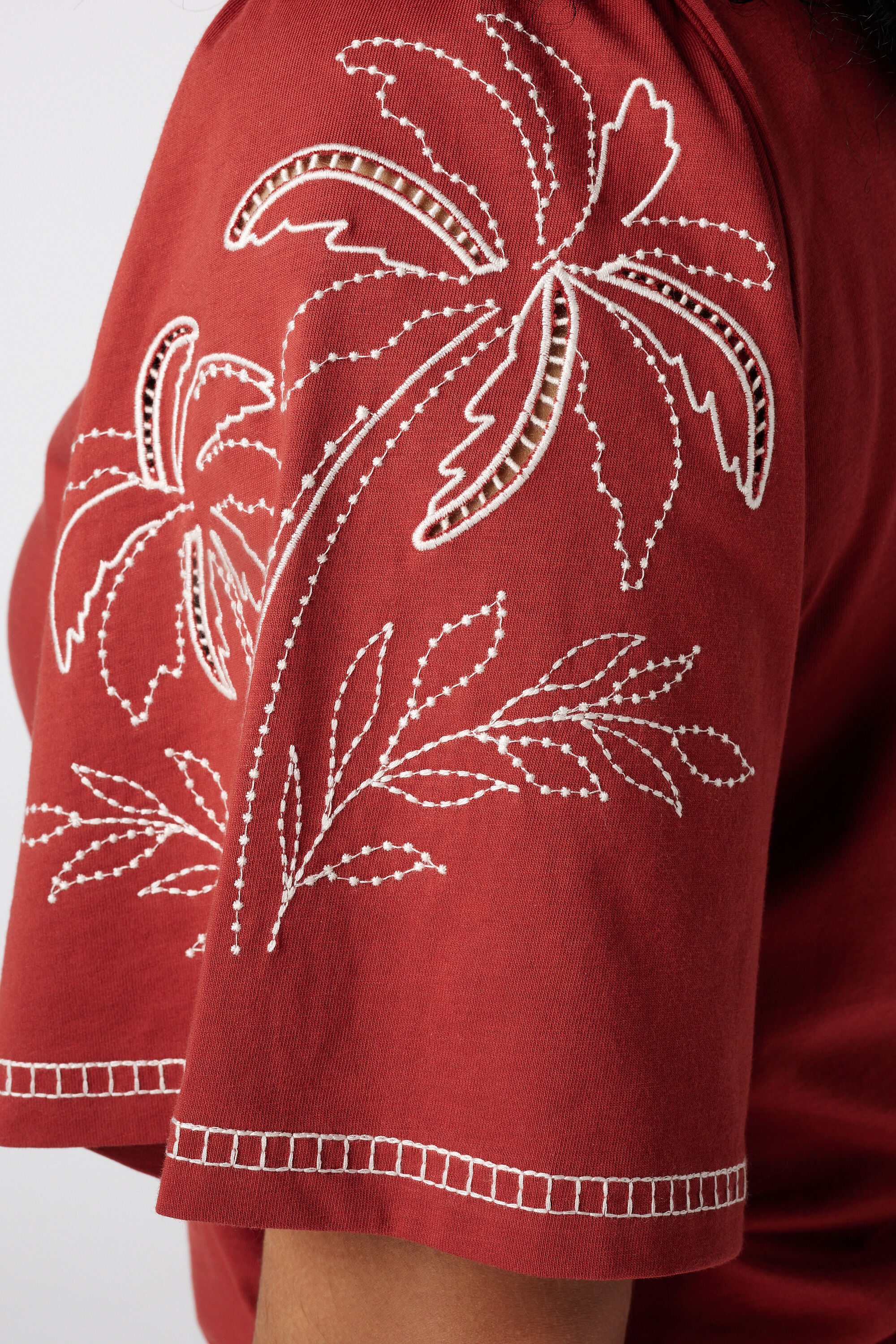 T-Shirt mit Broderie image number 6