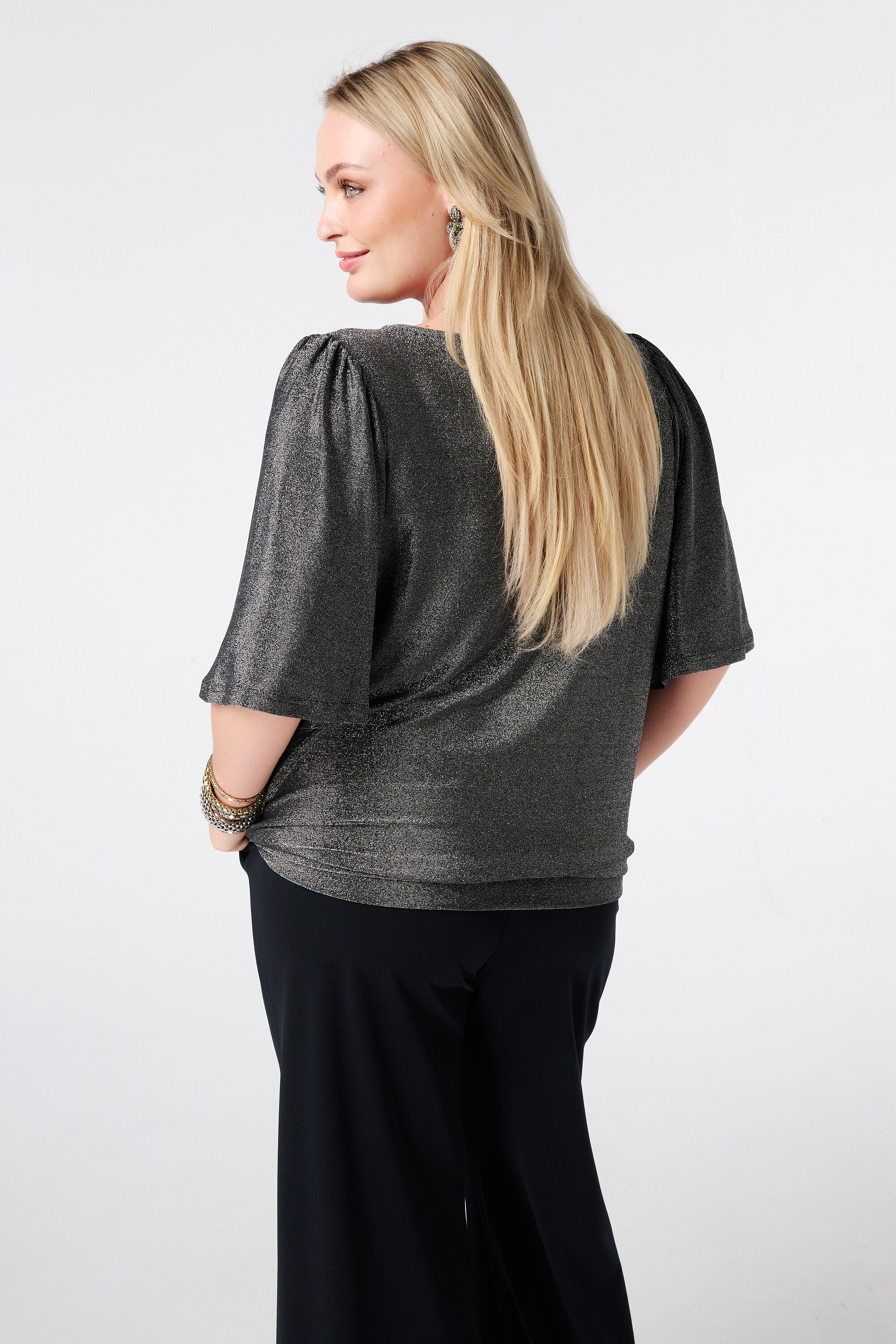 Top mit ausgestellten &Auml;rmeln und Lurex image number 3