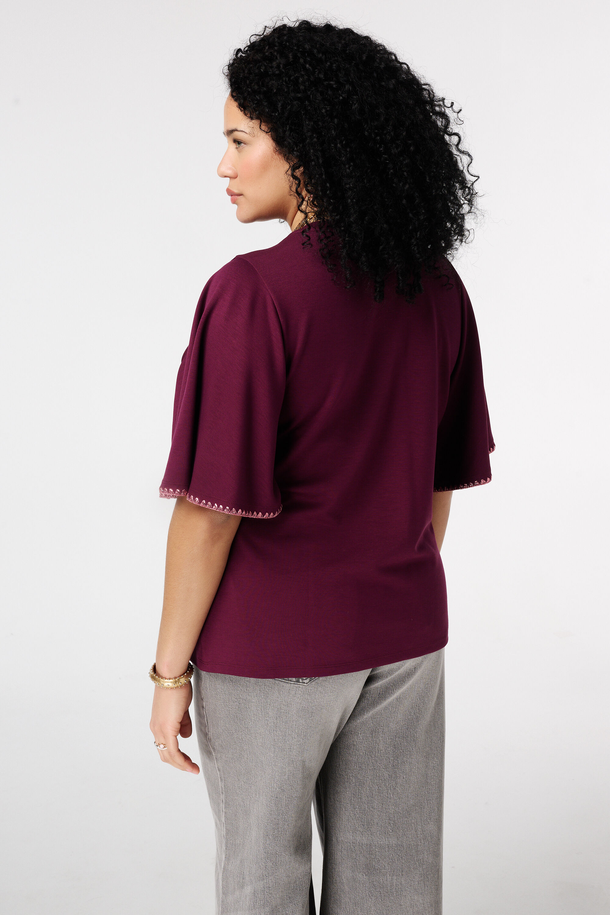 T-Shirt mit Schmetterlings&auml;rmeln image number 3