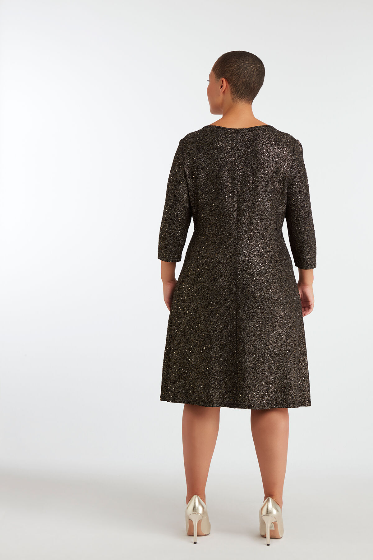 Lurex-Partykleid mit Pailletten image number 6