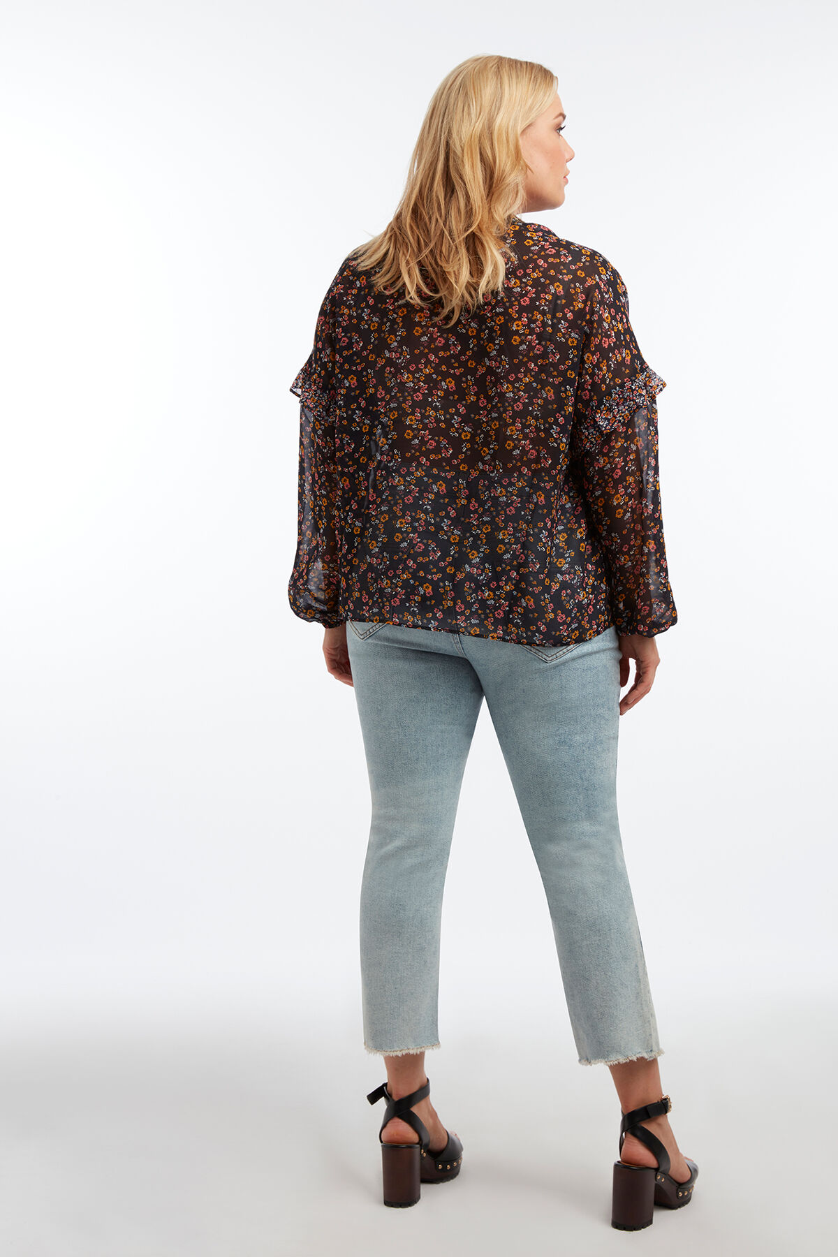 Bluse mit floralem Print image number 5