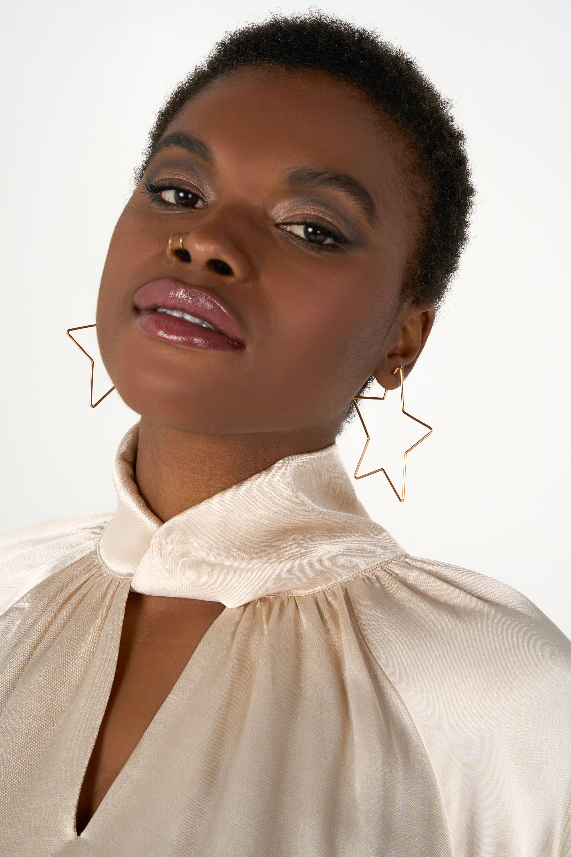 Satinbluse mit Details image number 6