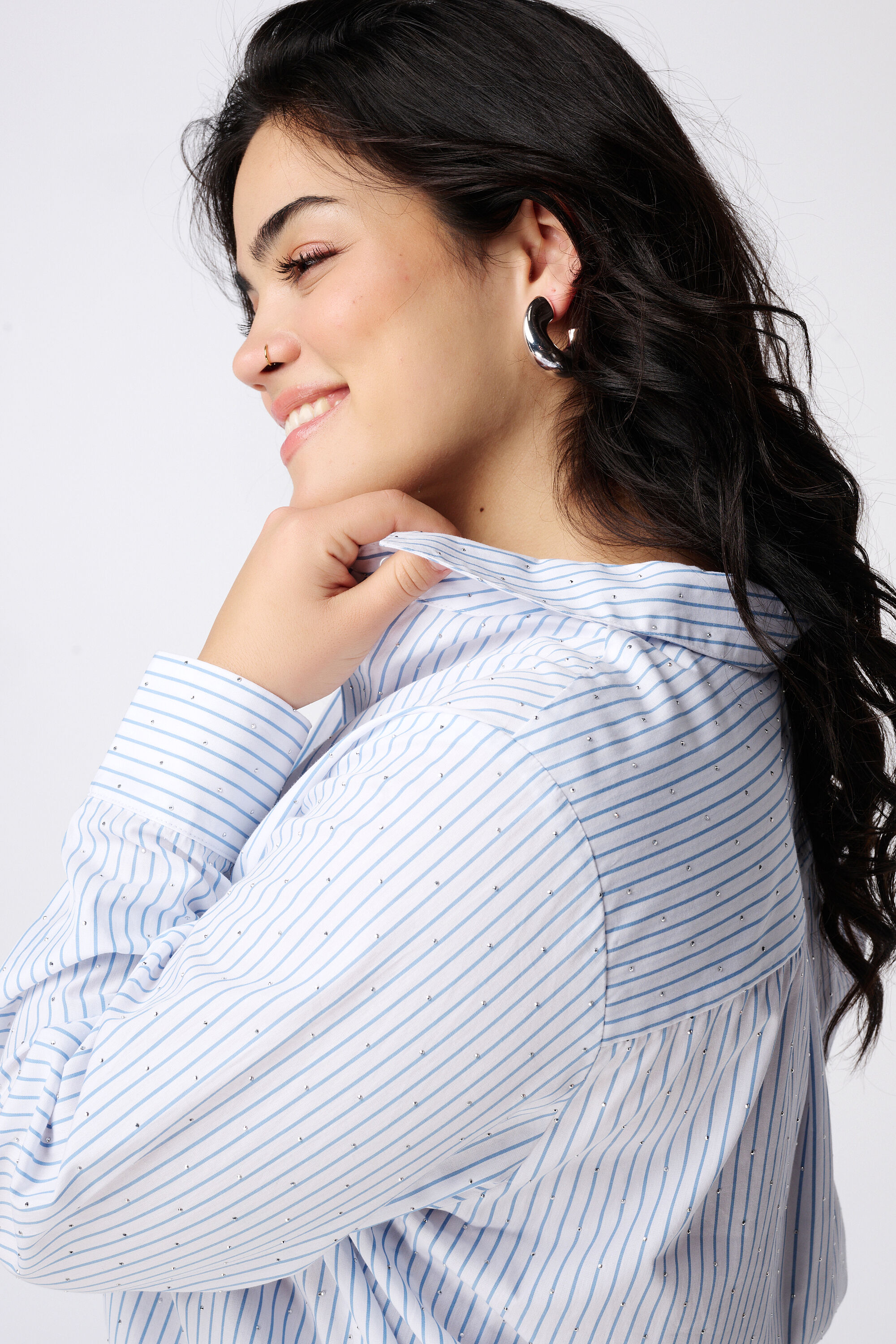 Shirt mit Steinen image number 4