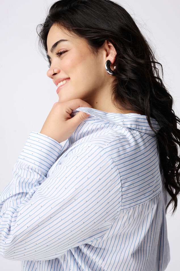 Shirt mit Steinen image number 4