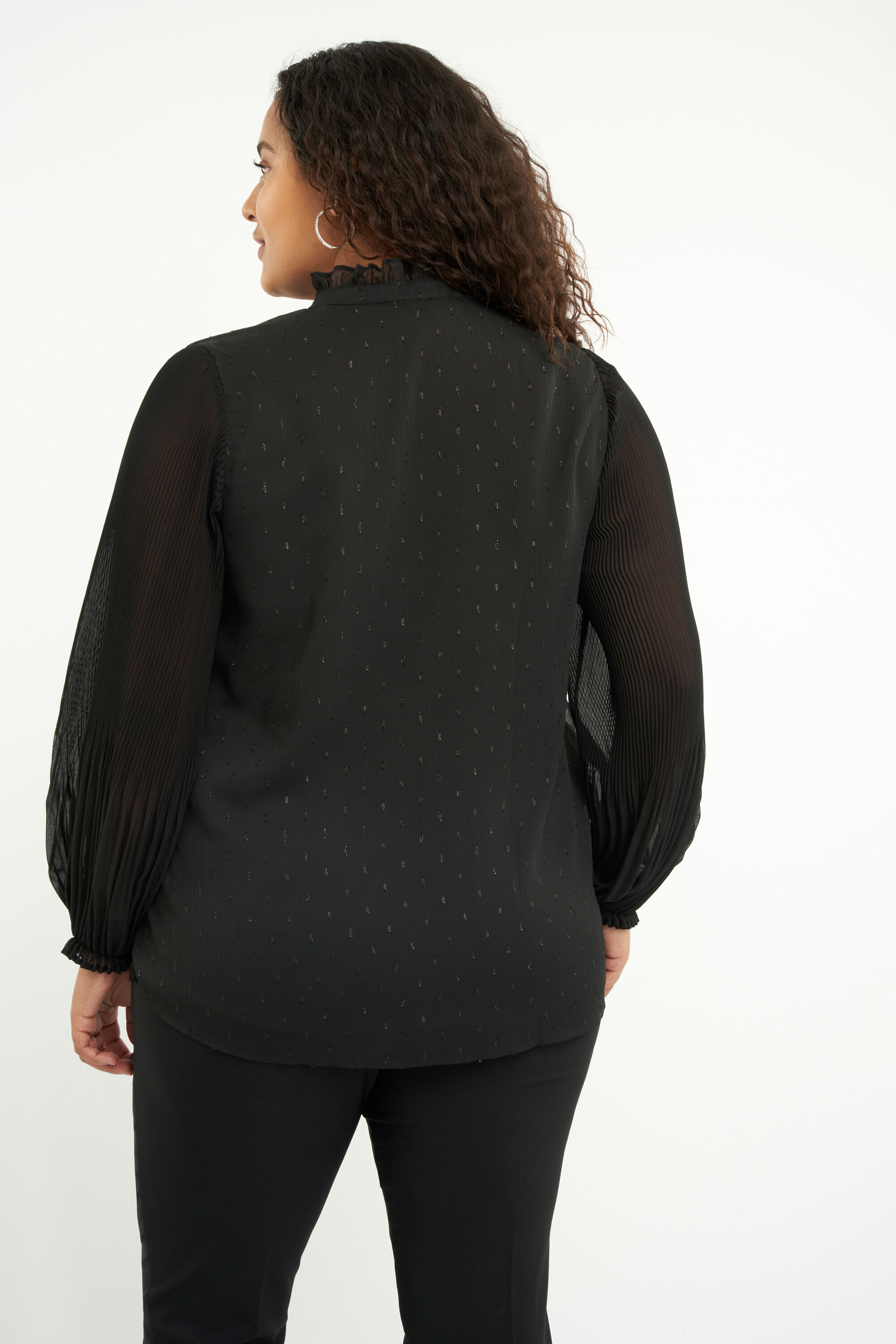 Bluse mit Plissee&auml;rmeln  image number 4