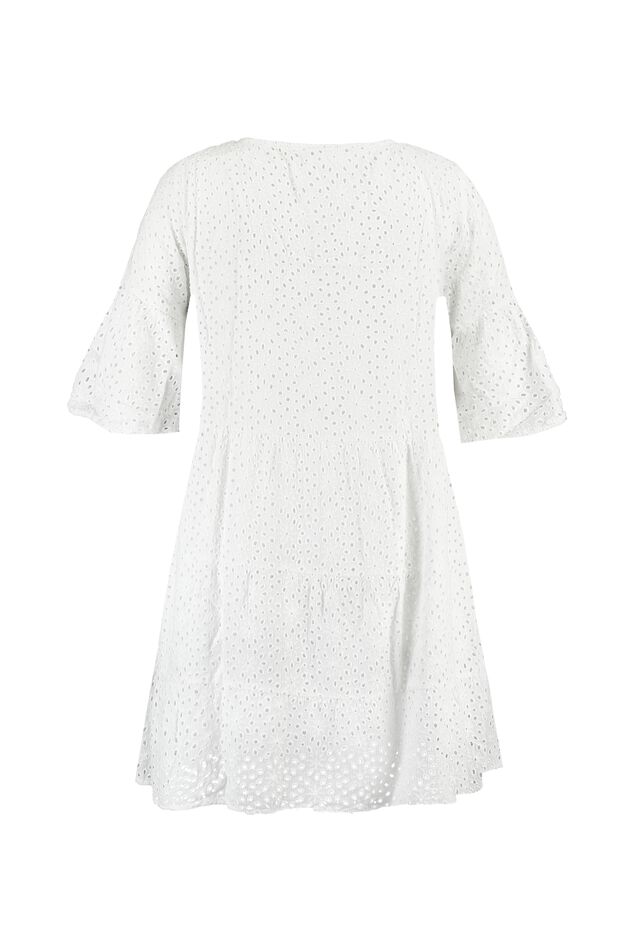 Tunika-Kleid mit Lochstickerei image number 2