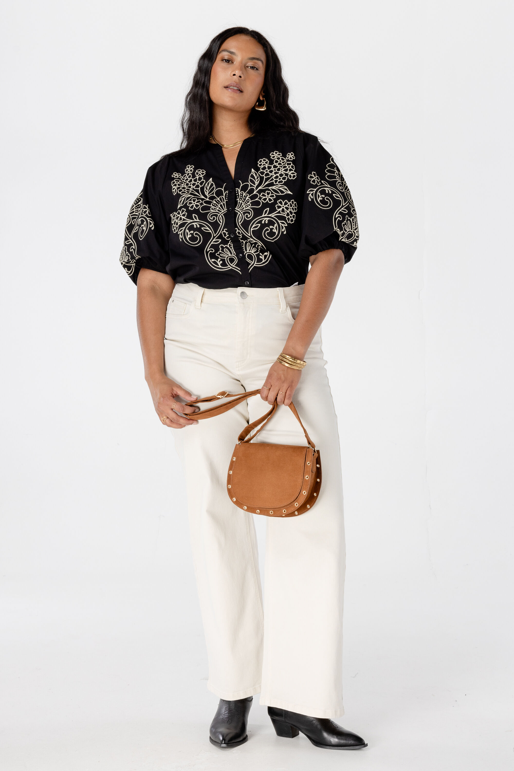 Bluse mit Puff&auml;rmeln image number 5