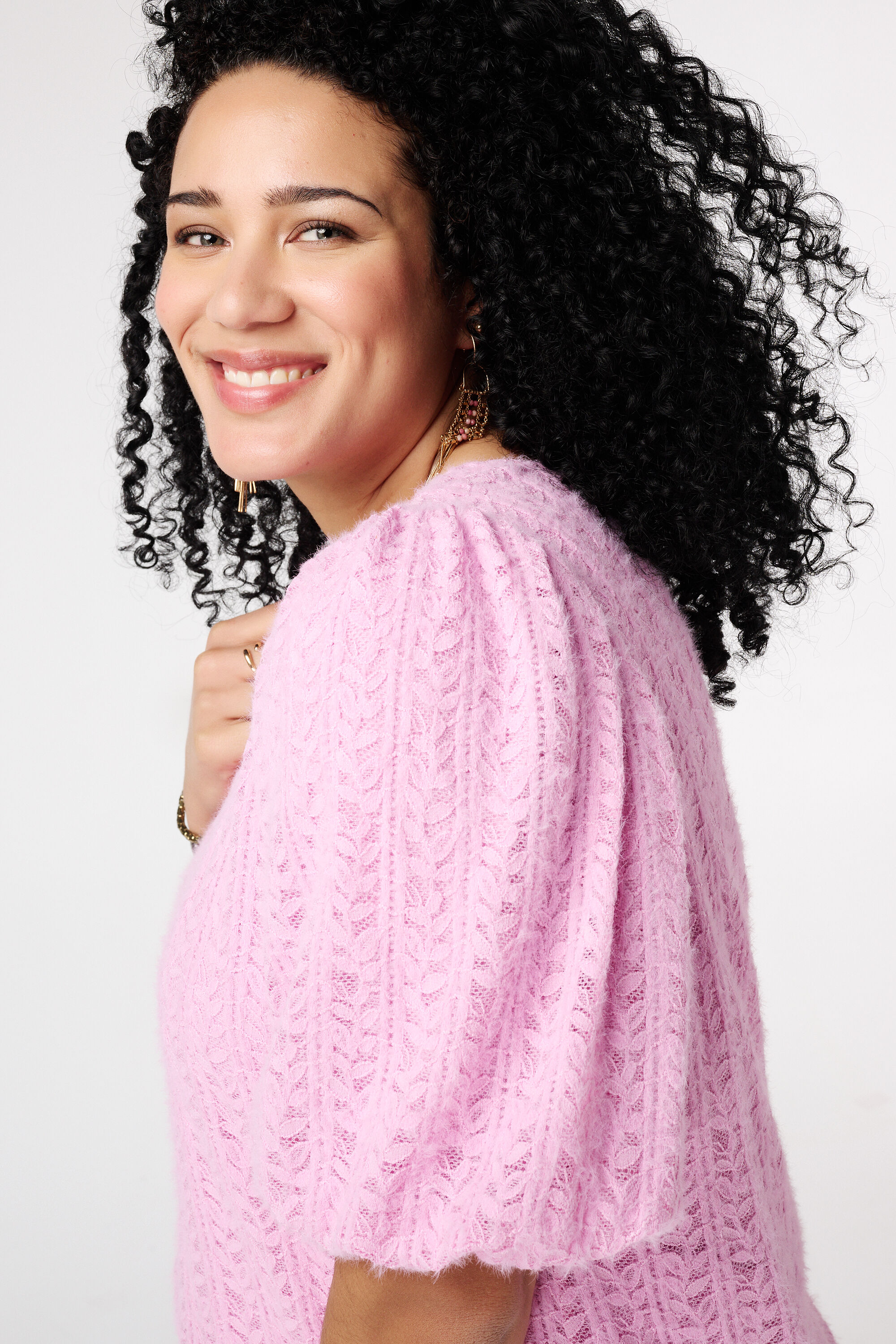 Spitzentop mit Puff&auml;rmeln image number 4