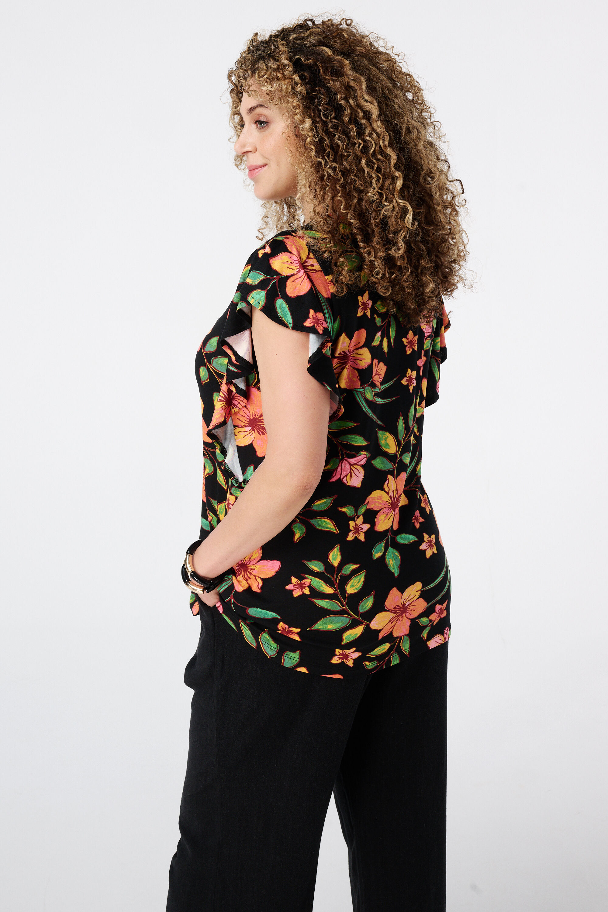 Top mit verspielten Fl&uuml;gel&auml;rmeln  image number 3