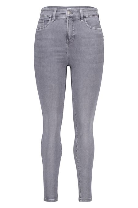 Skinny-Leg-Jeans mit hoher Taille CHERRY